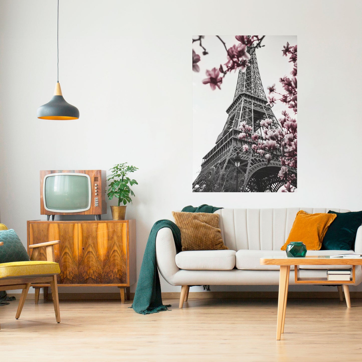 Poster verticale staccabile e attaccabile EIFFEL IN BLOOM