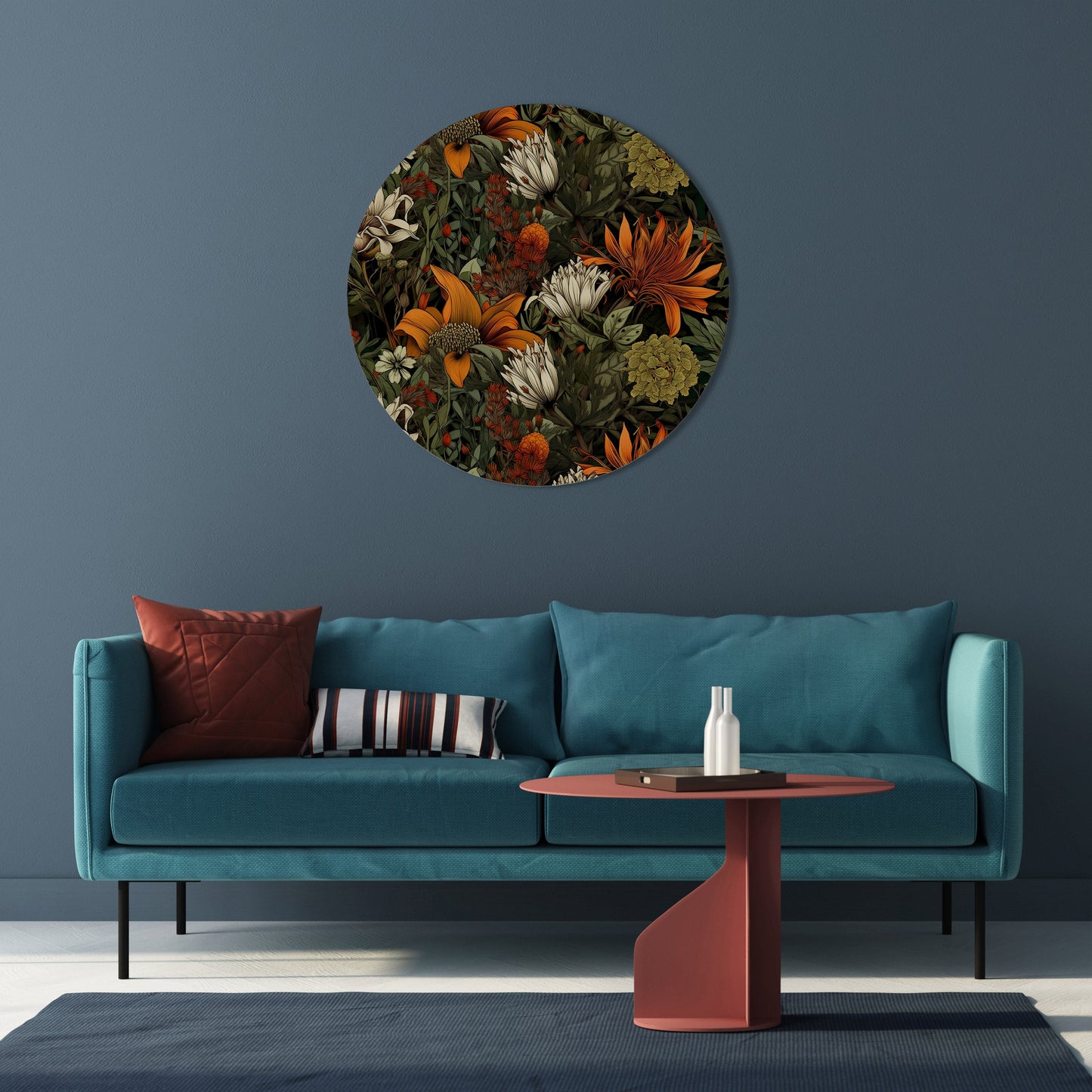 DAWN BLOOM Round Wall Art