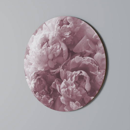 BLUSHED SERENITY Round Wall Art