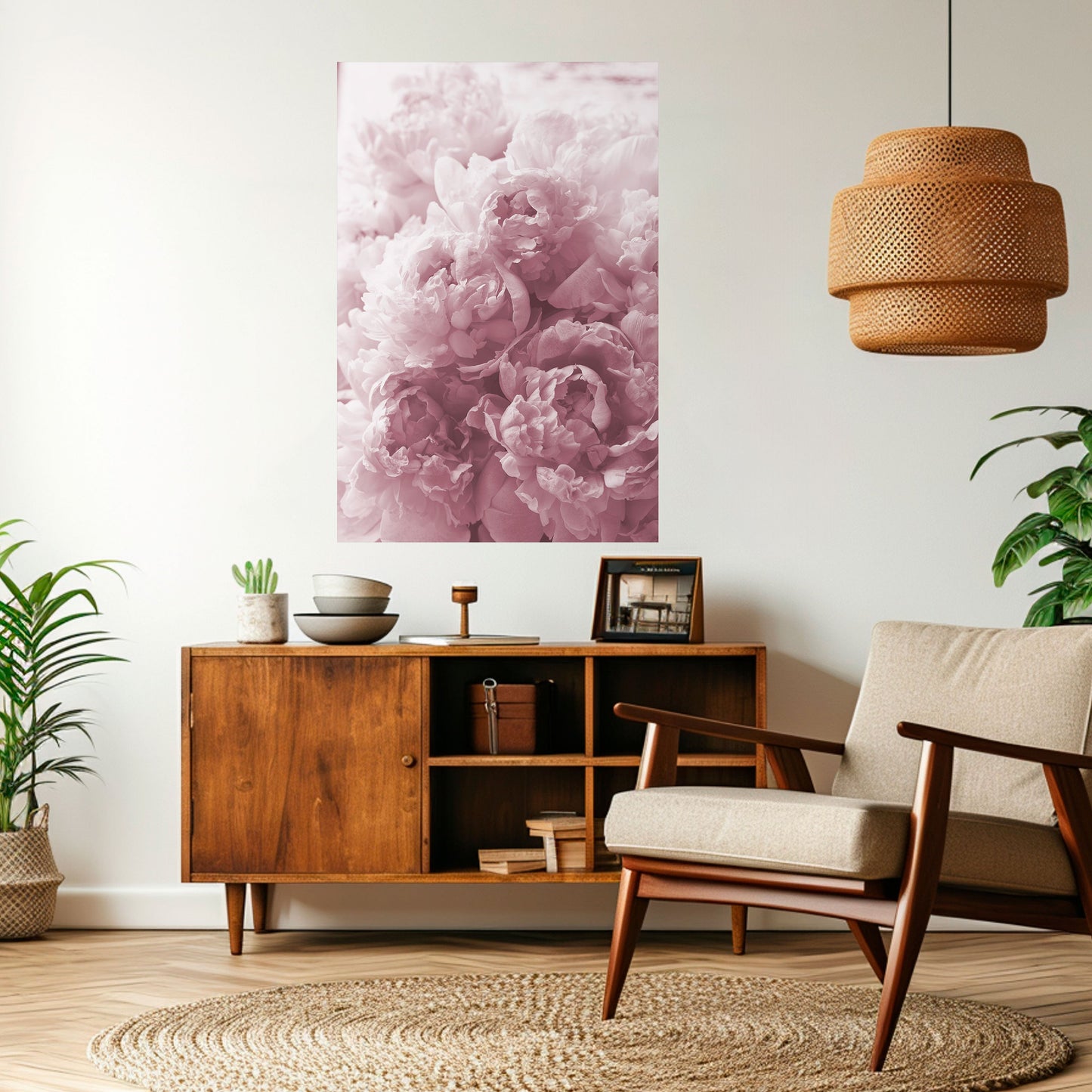 Poster verticale BLUSHED SERENITY staccabile e attaccabile