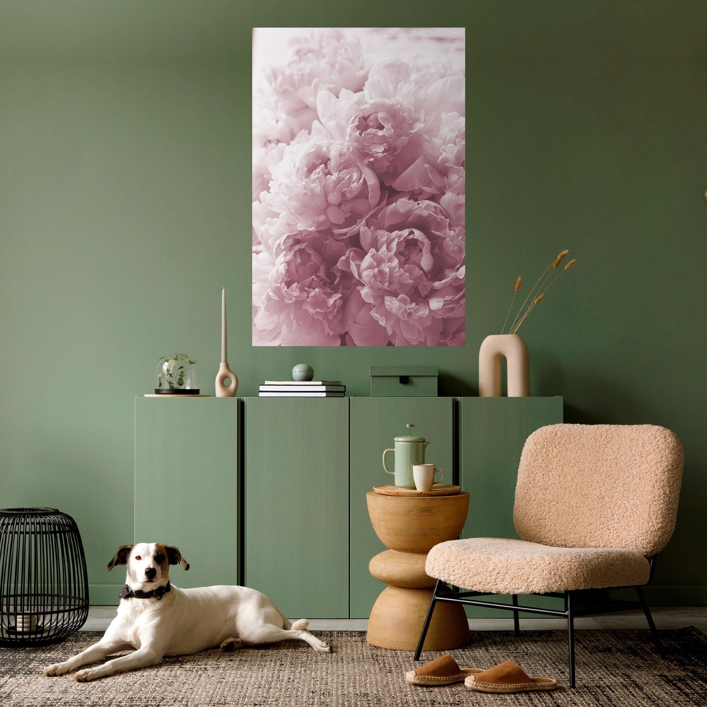 Poster verticale BLUSHED SERENITY staccabile e attaccabile