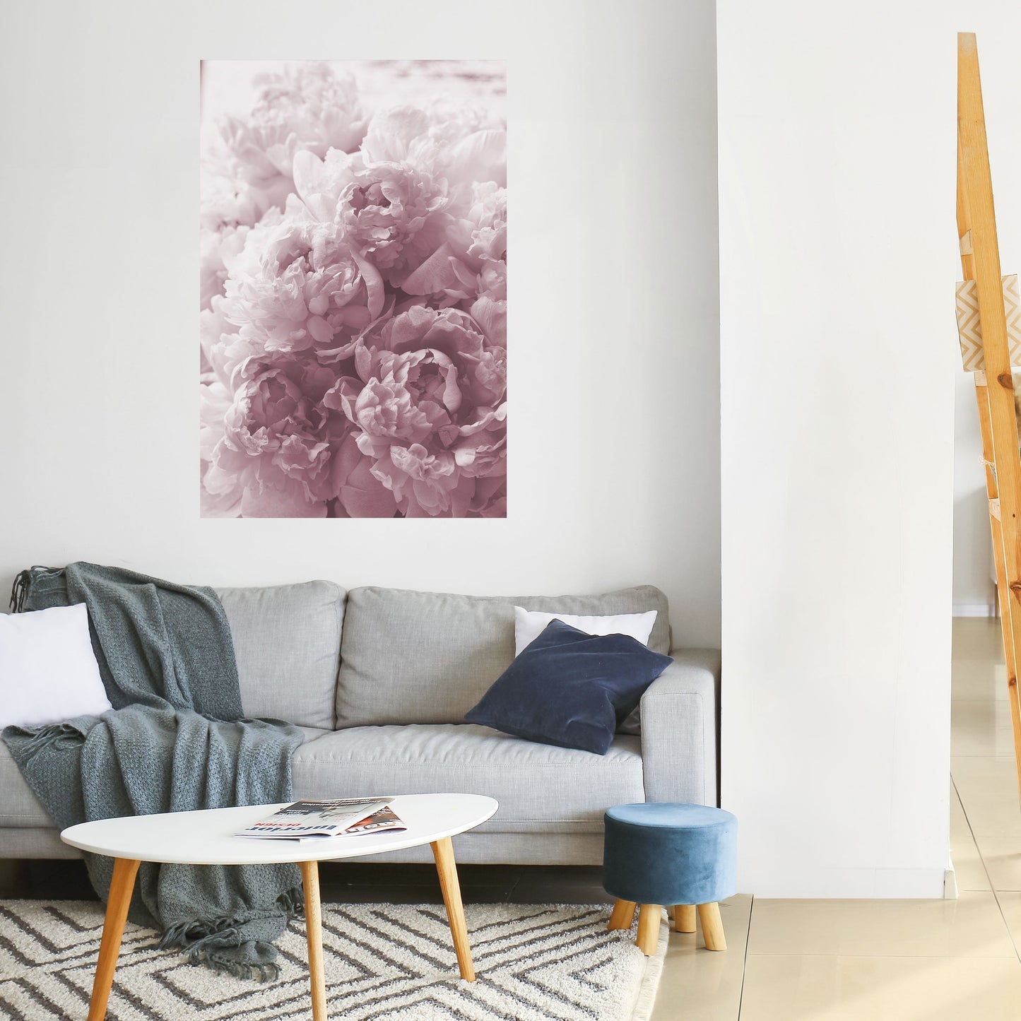 Poster verticale BLUSHED SERENITY staccabile e attaccabile