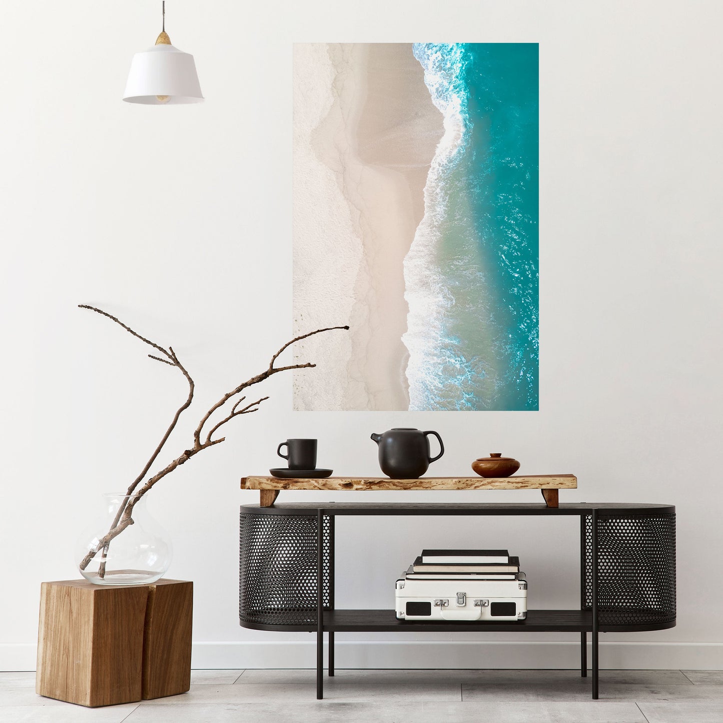 Poster verticale staccabile e attaccabile ARMONIA DI SABBIA E MARE