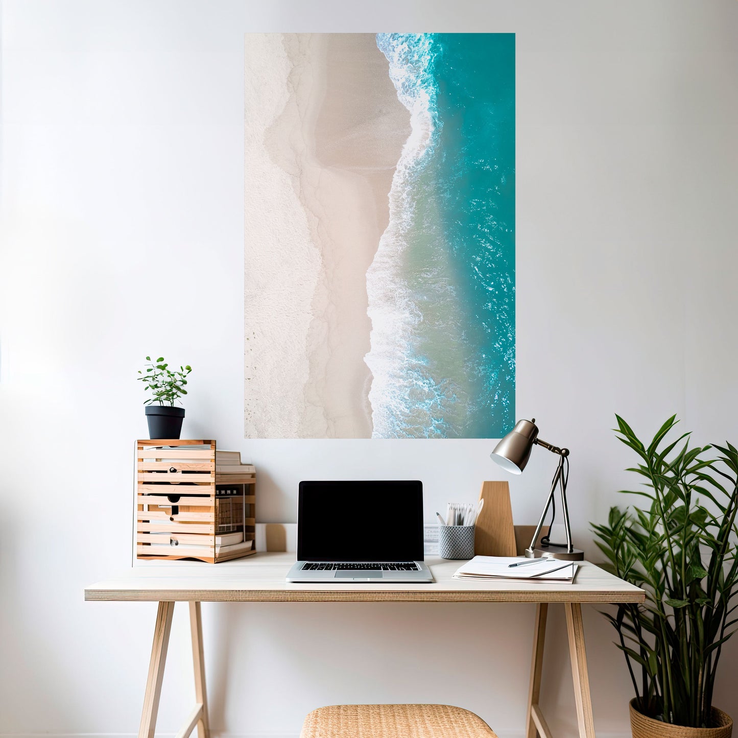 Poster verticale staccabile e attaccabile ARMONIA DI SABBIA E MARE