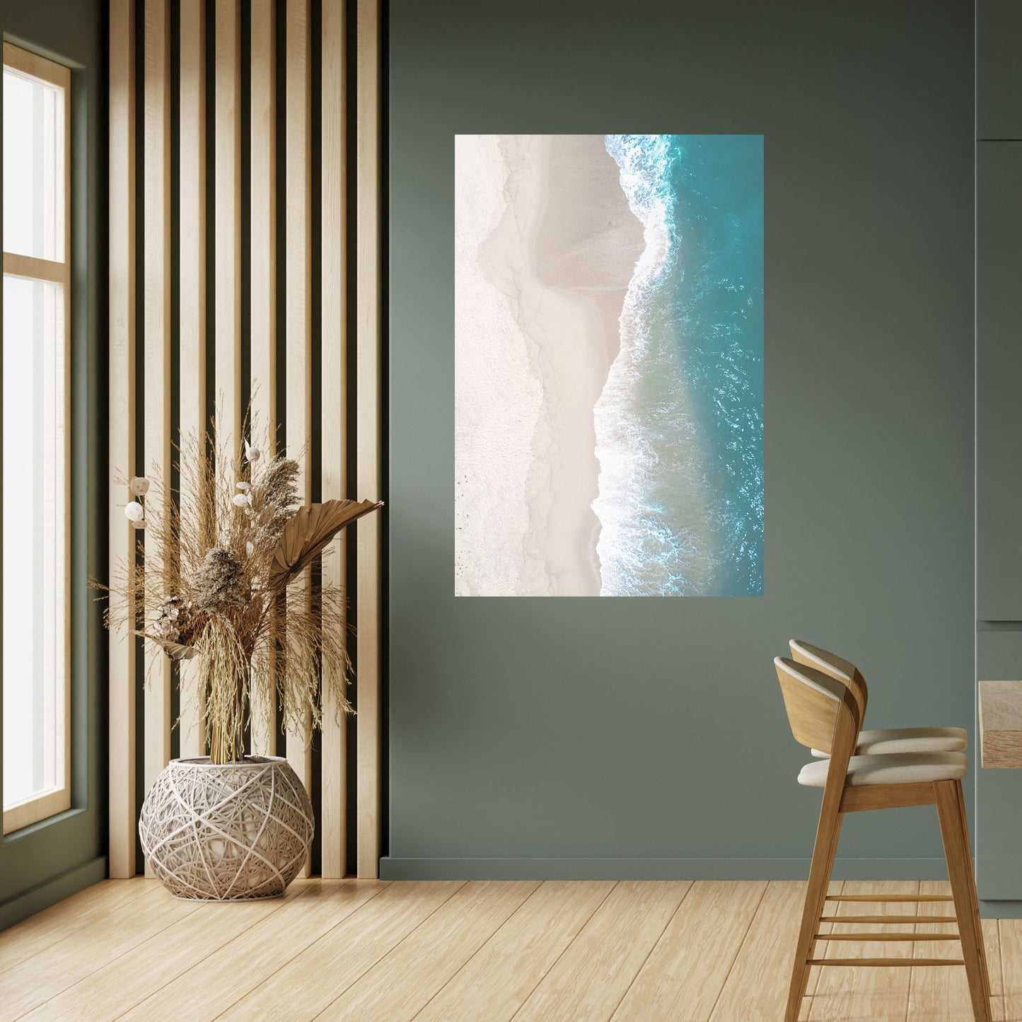 Poster verticale staccabile e attaccabile ARMONIA DI SABBIA E MARE