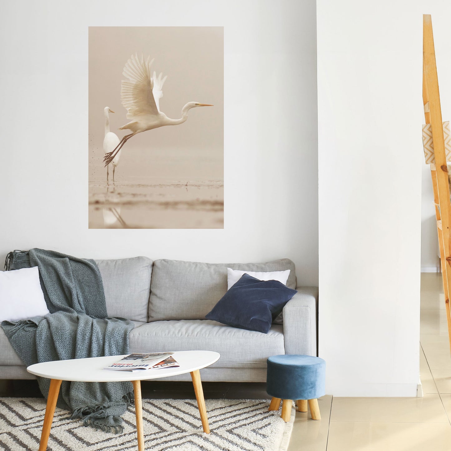 Poster verticale ELEGANT ASCENT stacca e attacca