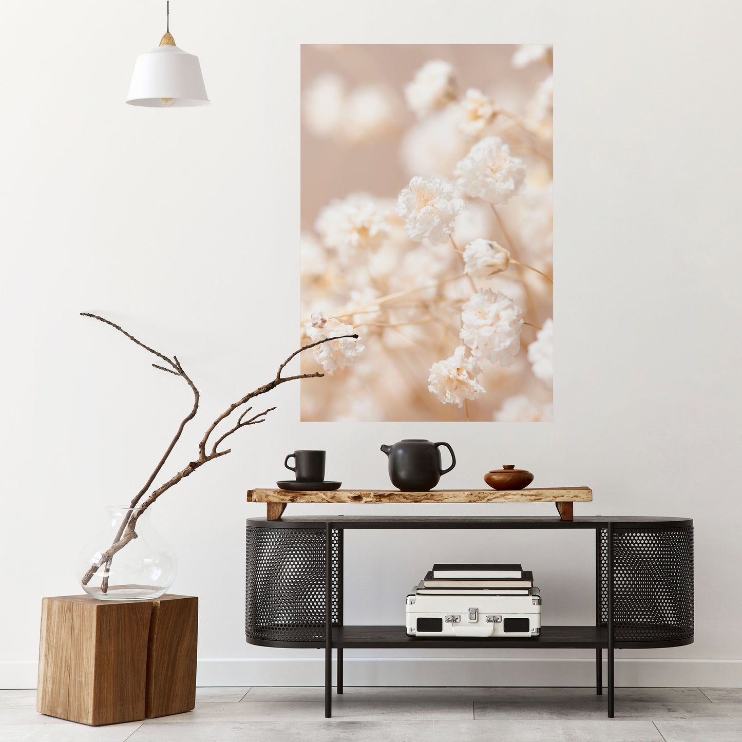 Poster verticale staccabile e attaccabile GHOSTLY BLOOM