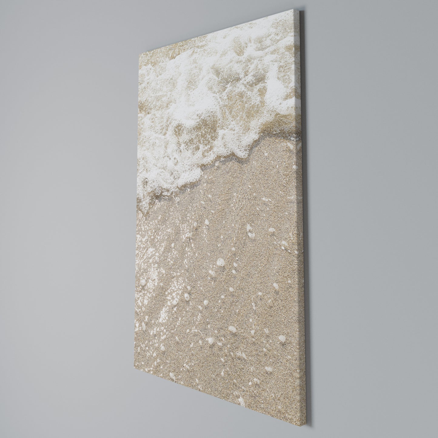 SHIMMERING SHORELINE Stampa su Tela Verticale