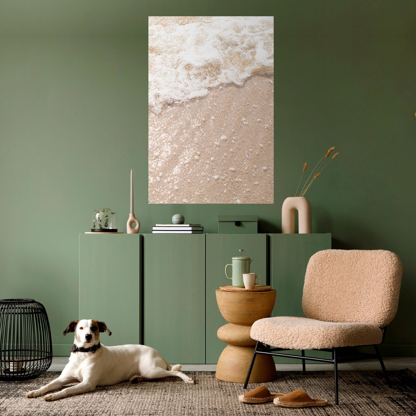 Poster verticale staccabile e attaccabile SHIMMERING SHORELINE