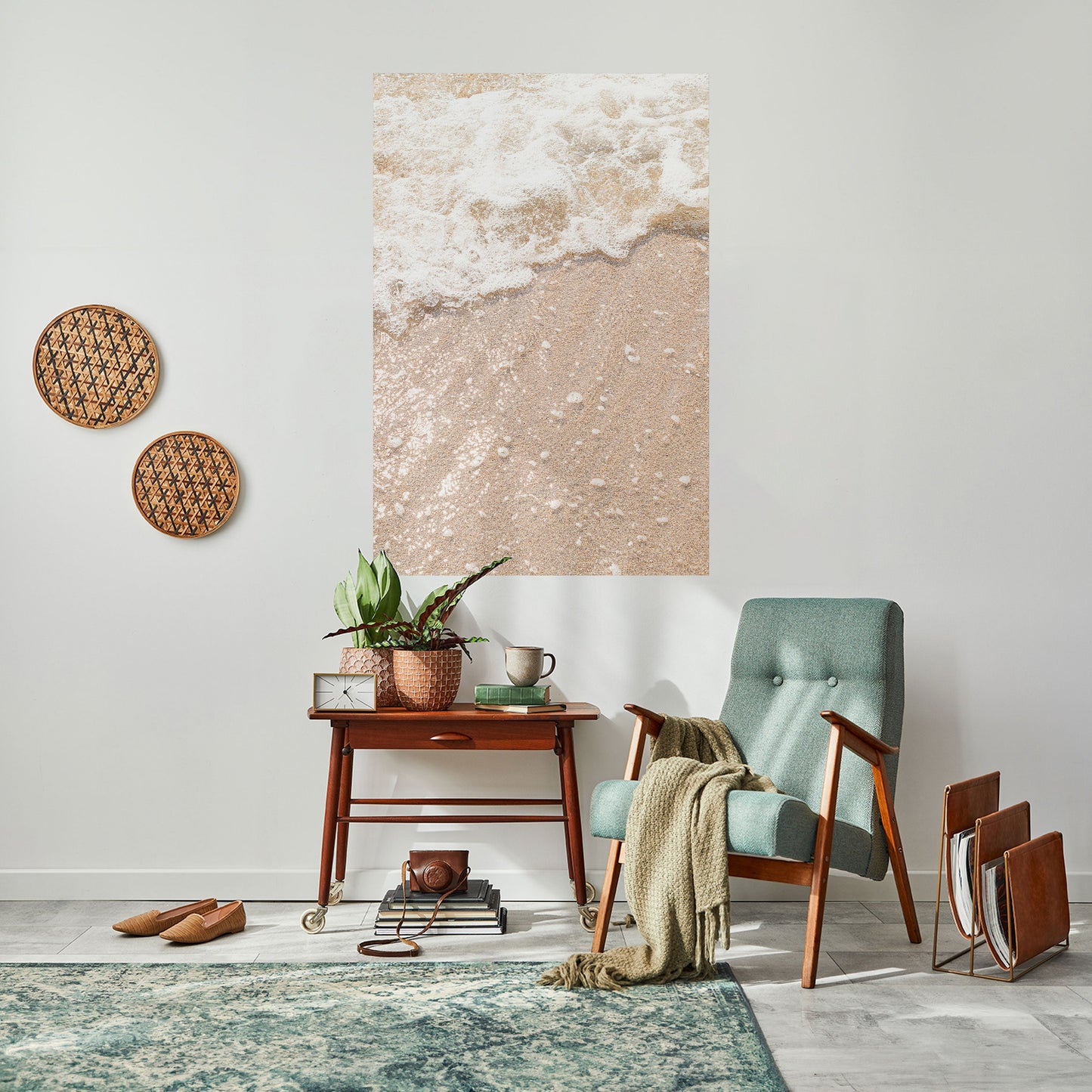 Poster verticale staccabile e attaccabile SHIMMERING SHORELINE