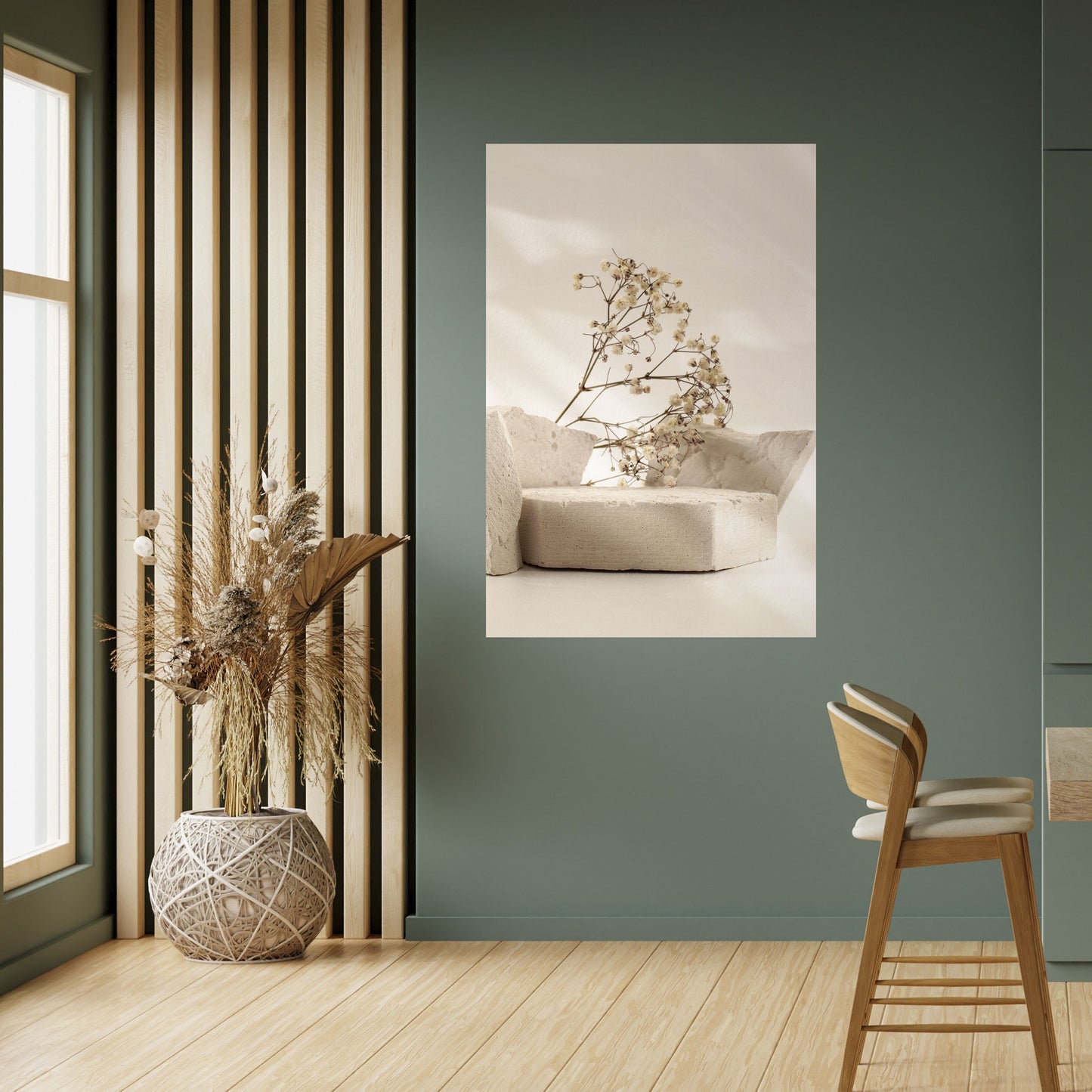 ELEGANT EMBERS Poster verticale staccabile e attaccabile