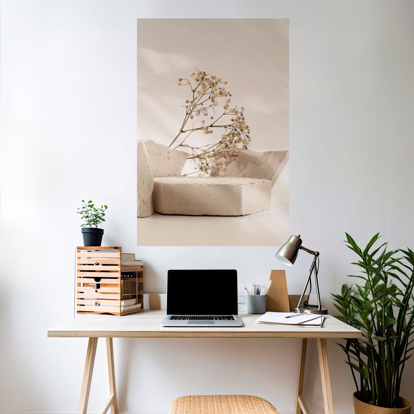 ELEGANT EMBERS Poster verticale staccabile e attaccabile