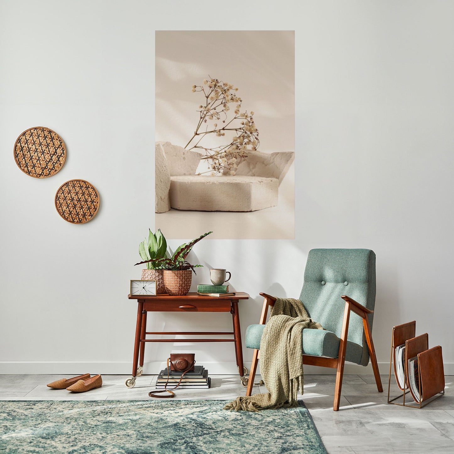 ELEGANT EMBERS Poster verticale staccabile e attaccabile