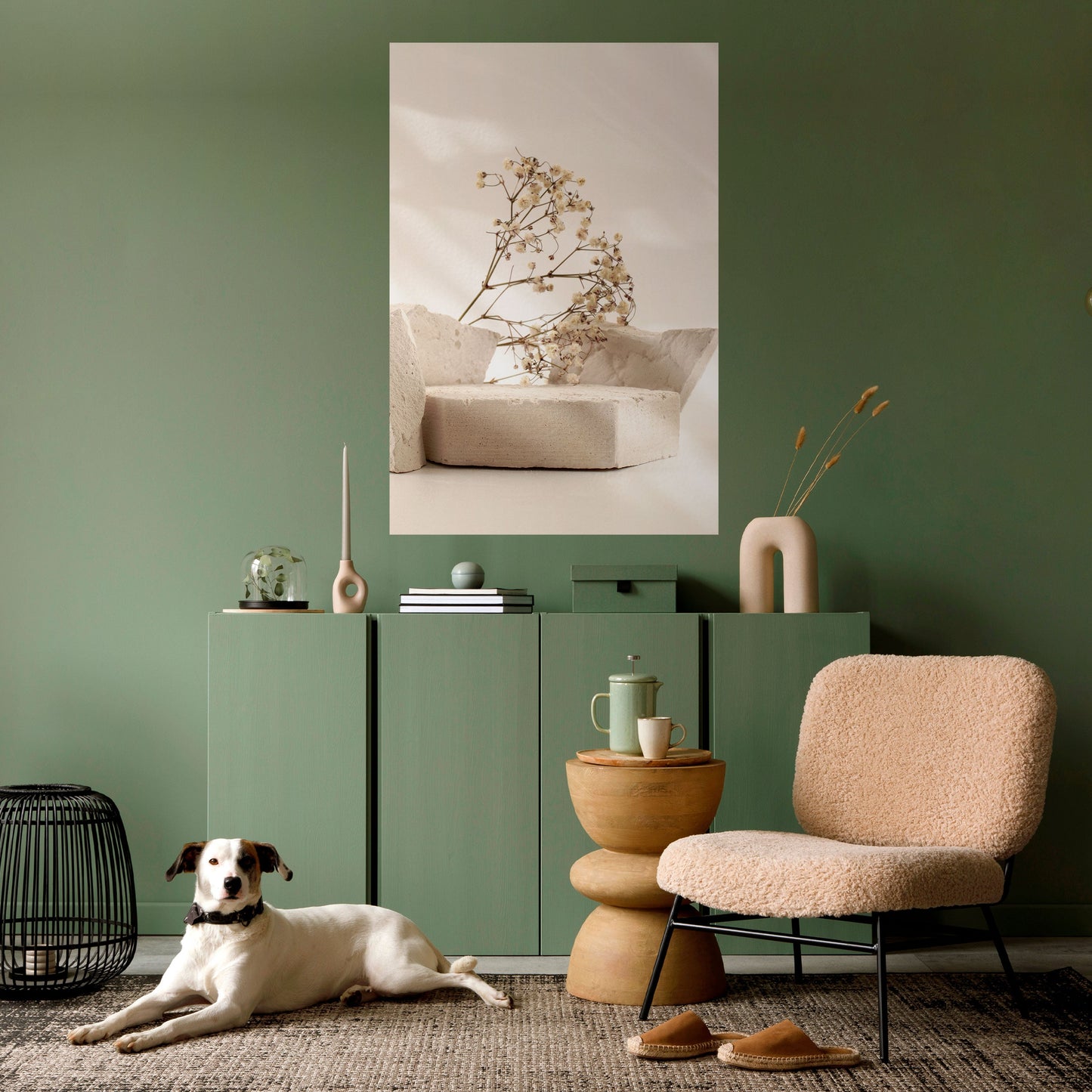 ELEGANT EMBERS Poster verticale staccabile e attaccabile