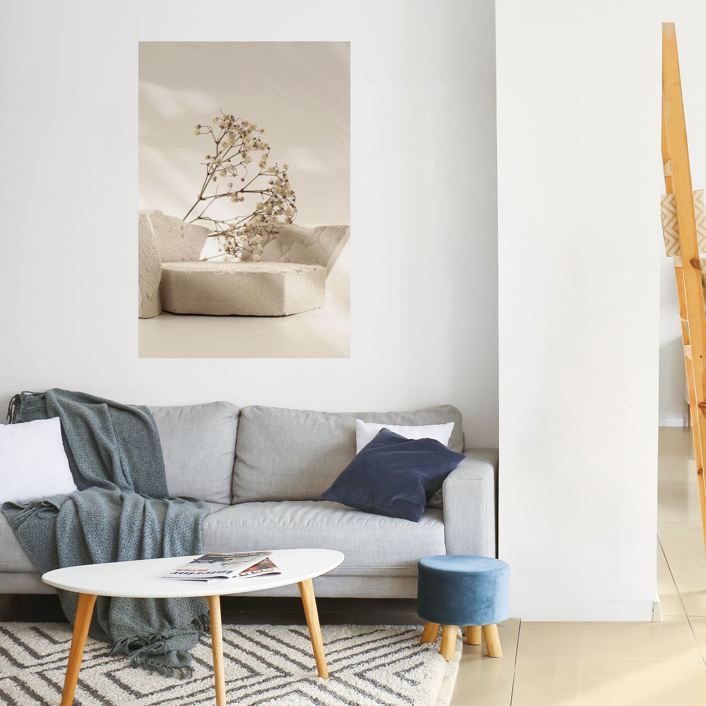 ELEGANT EMBERS Poster verticale staccabile e attaccabile