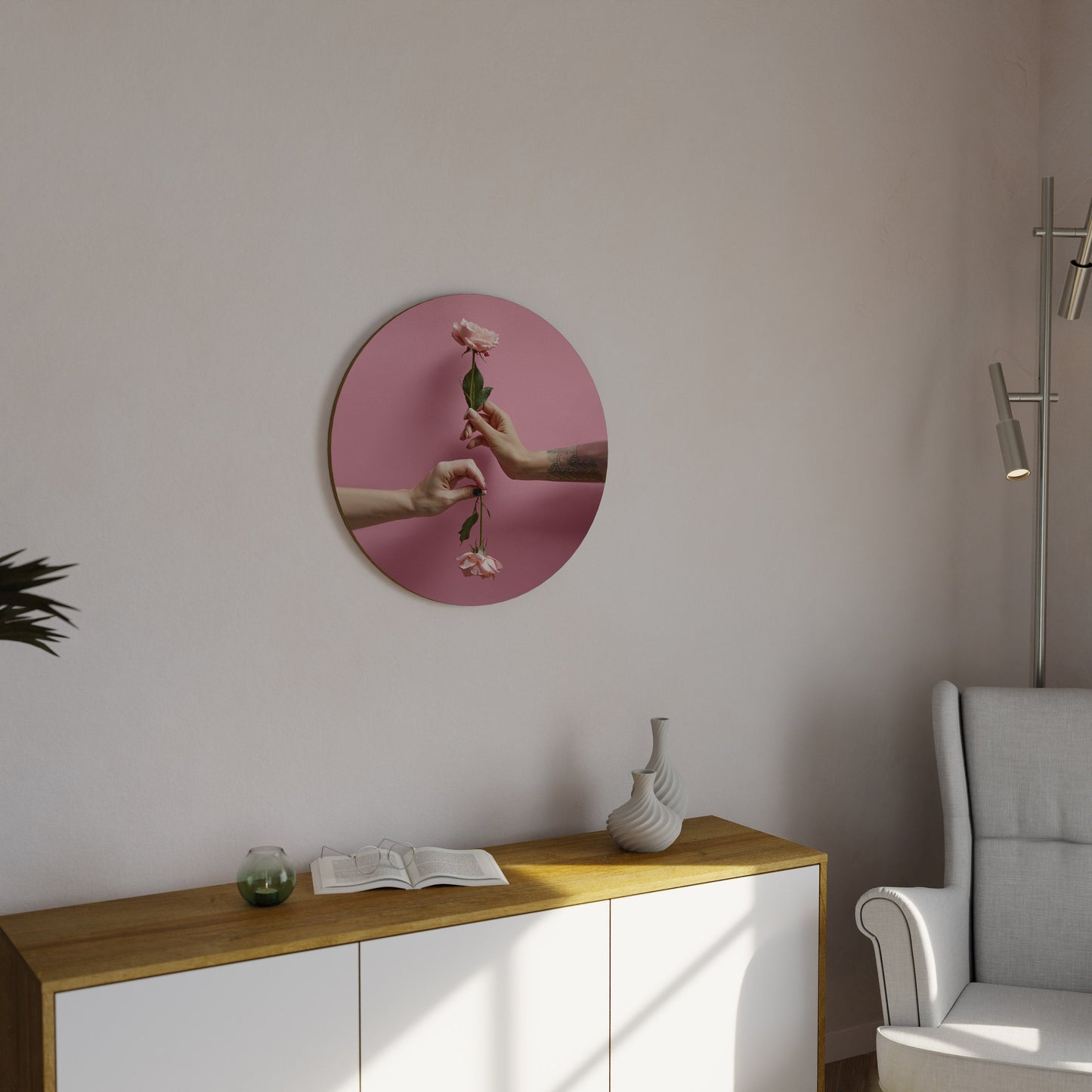 FLORAL CONNECTIONS Round Wall Art