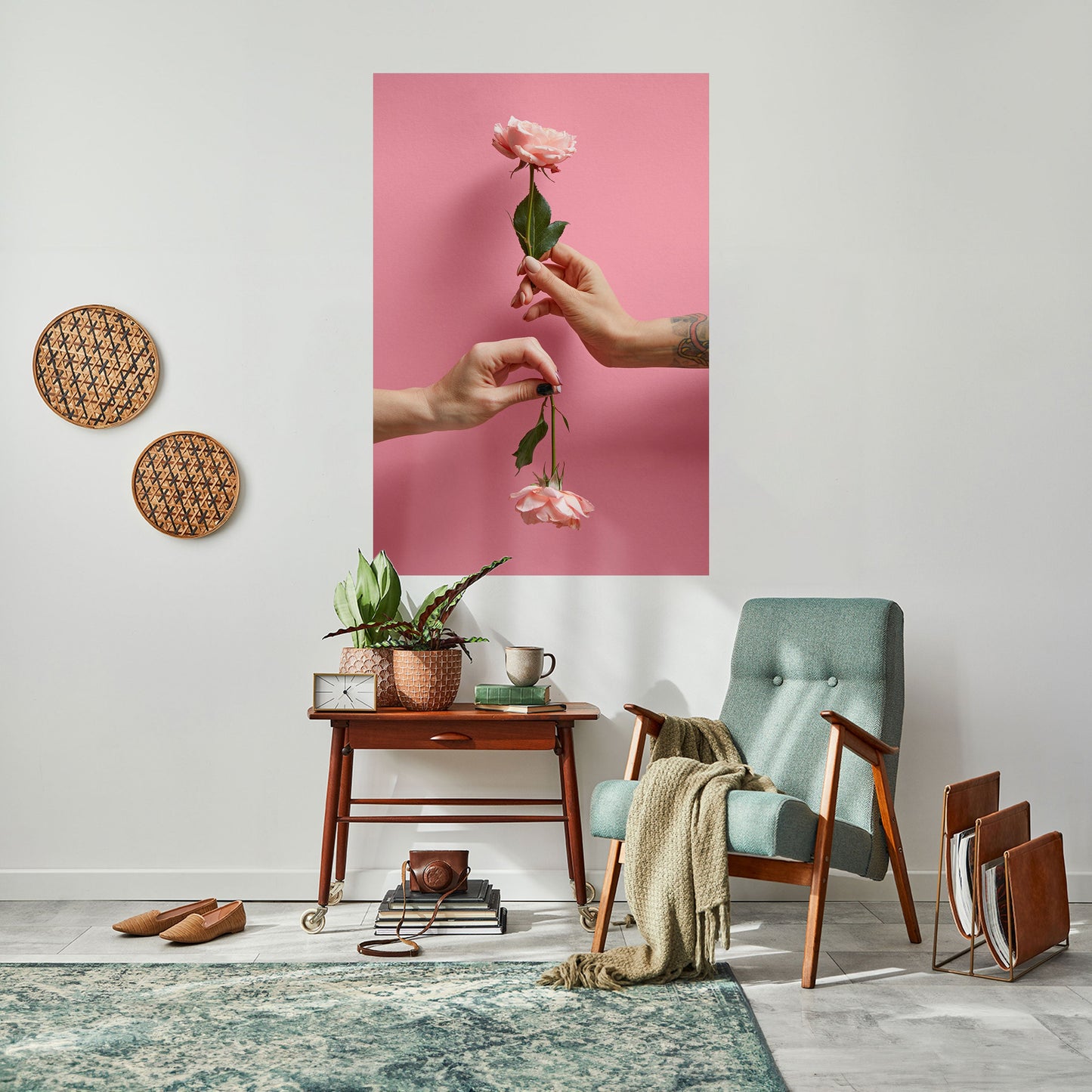 Poster verticale staccabile e attaccabile FLORAL CONNECTIONS