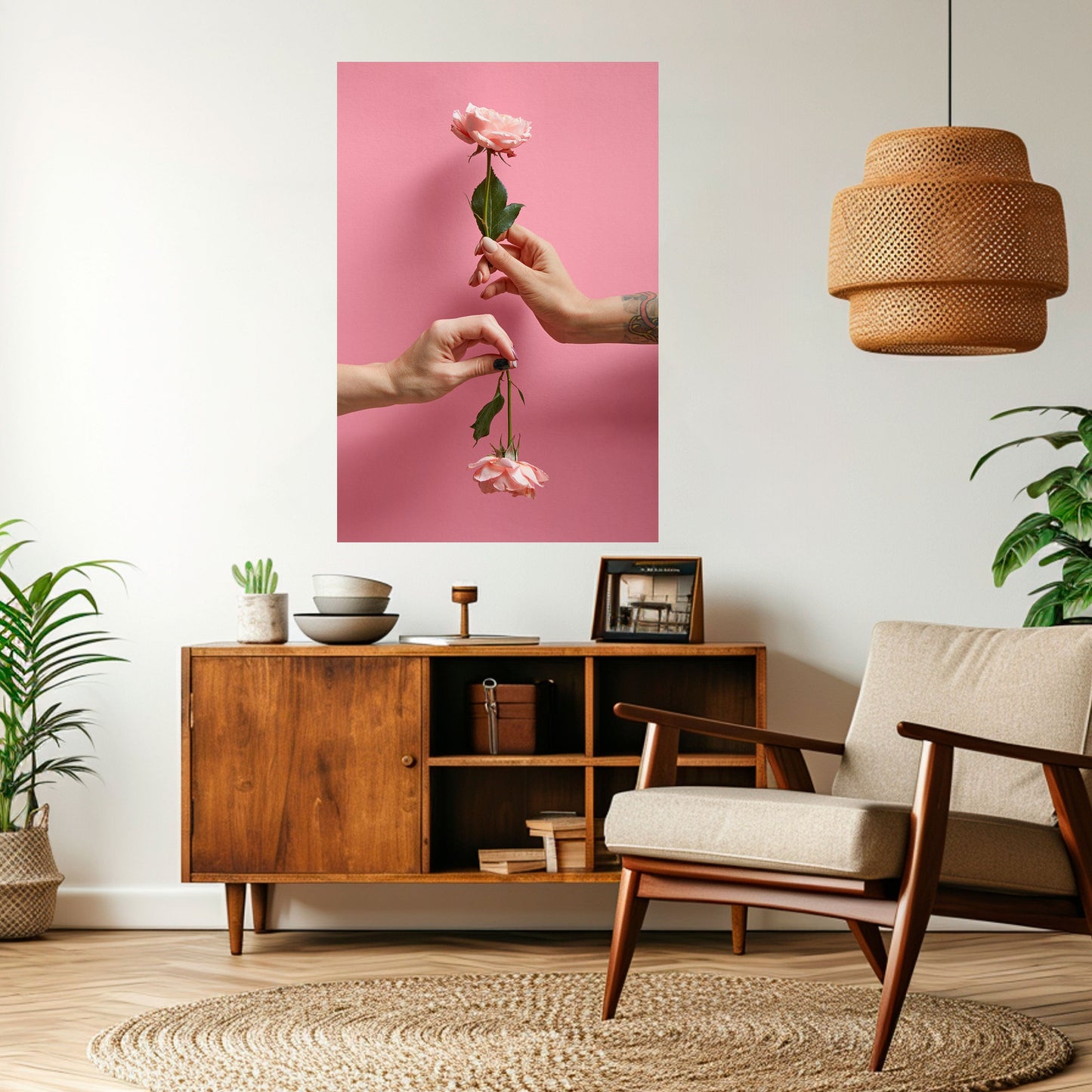 Poster verticale staccabile e attaccabile FLORAL CONNECTIONS