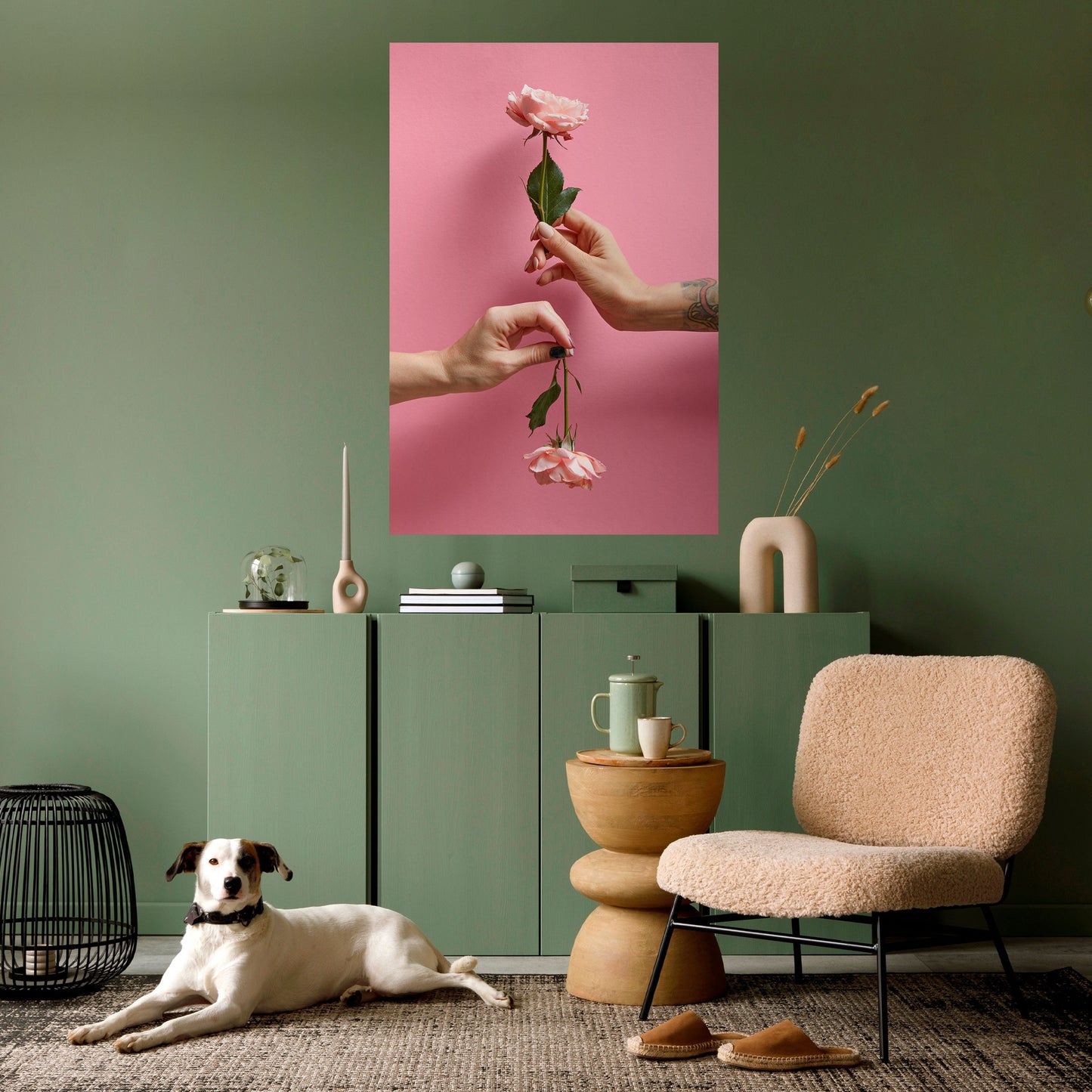 Poster verticale staccabile e attaccabile FLORAL CONNECTIONS