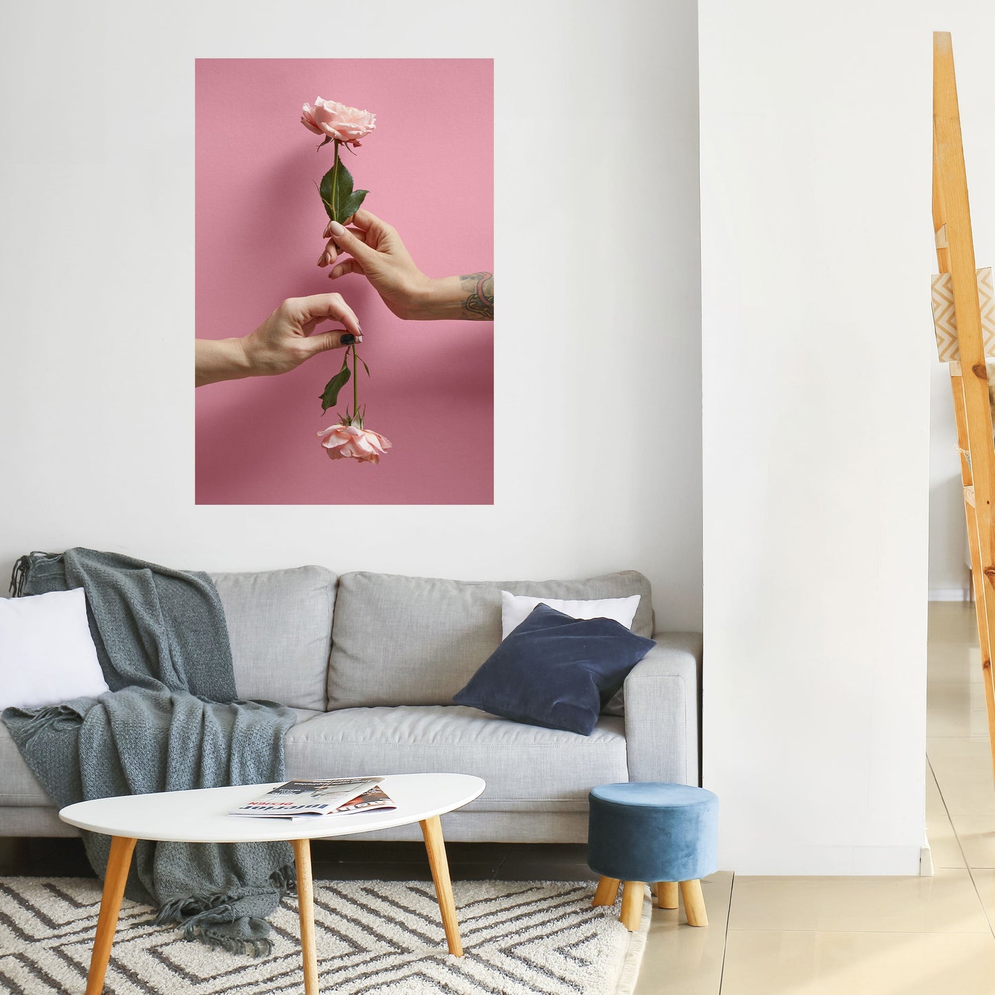 Poster verticale staccabile e attaccabile FLORAL CONNECTIONS