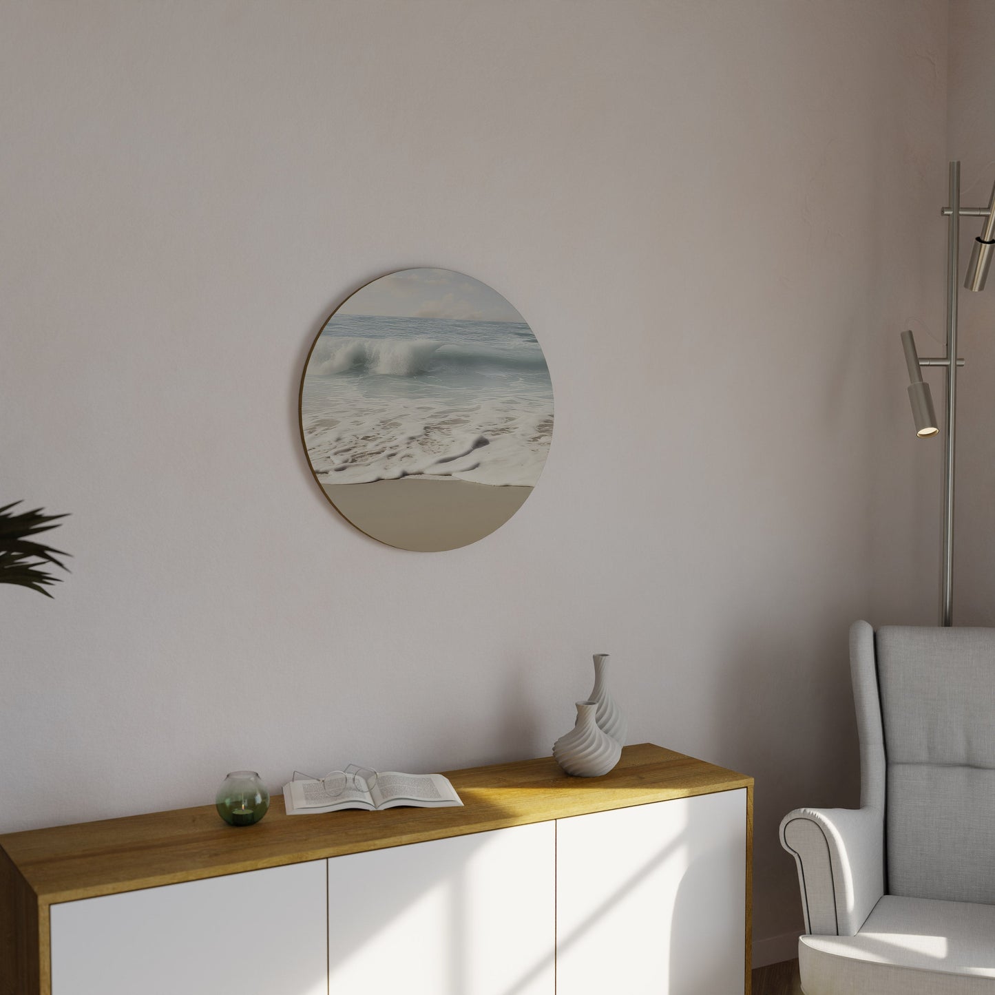 OCEAN WHISPER Round Wall Art