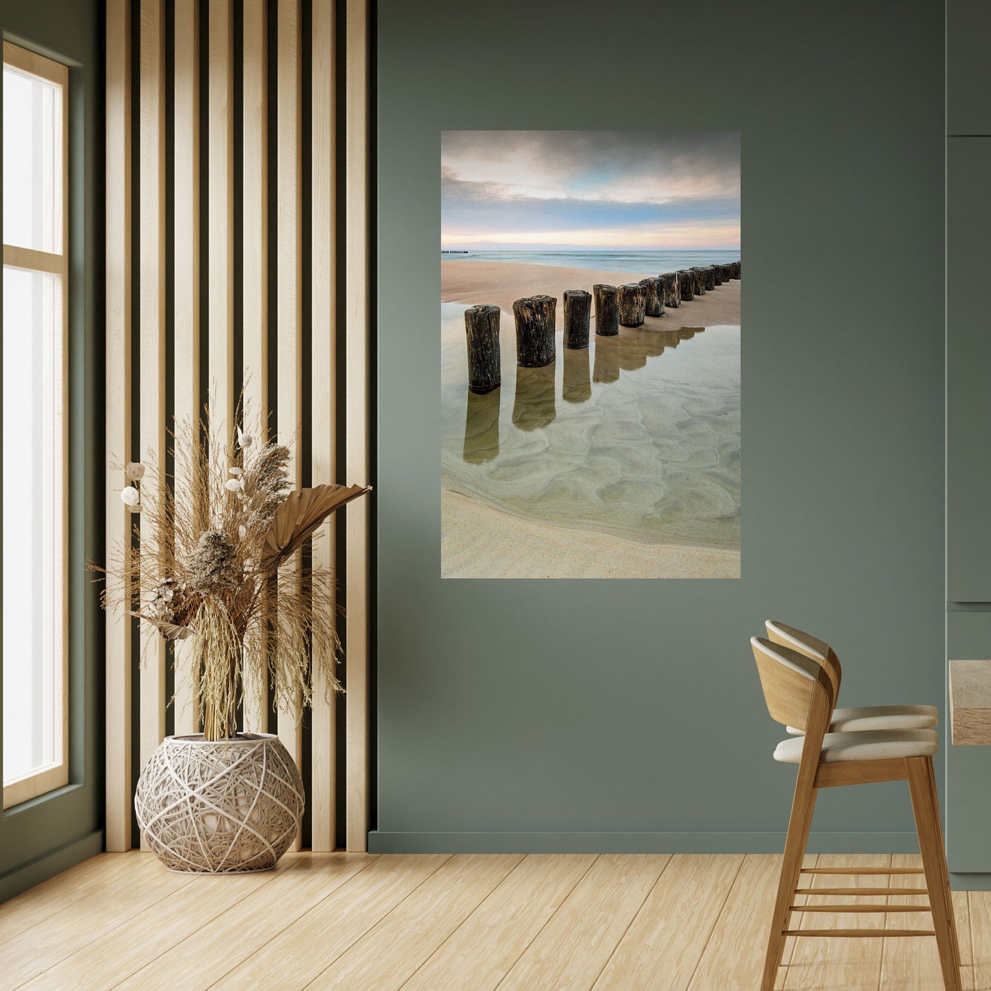 SIMMETRIA DELLE MAREE Poster verticale staccabile e attaccabile