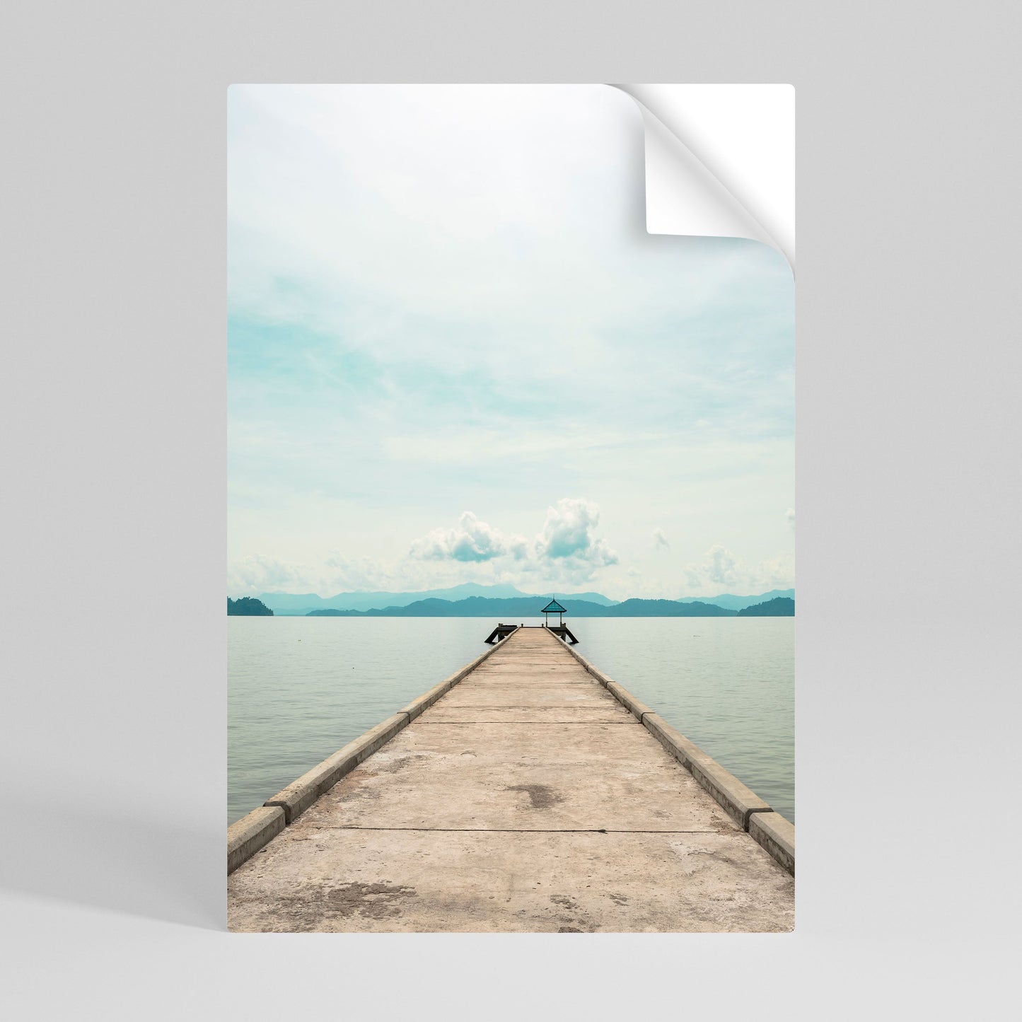 Poster verticale staccabile e attaccabile AQUA HORIZON