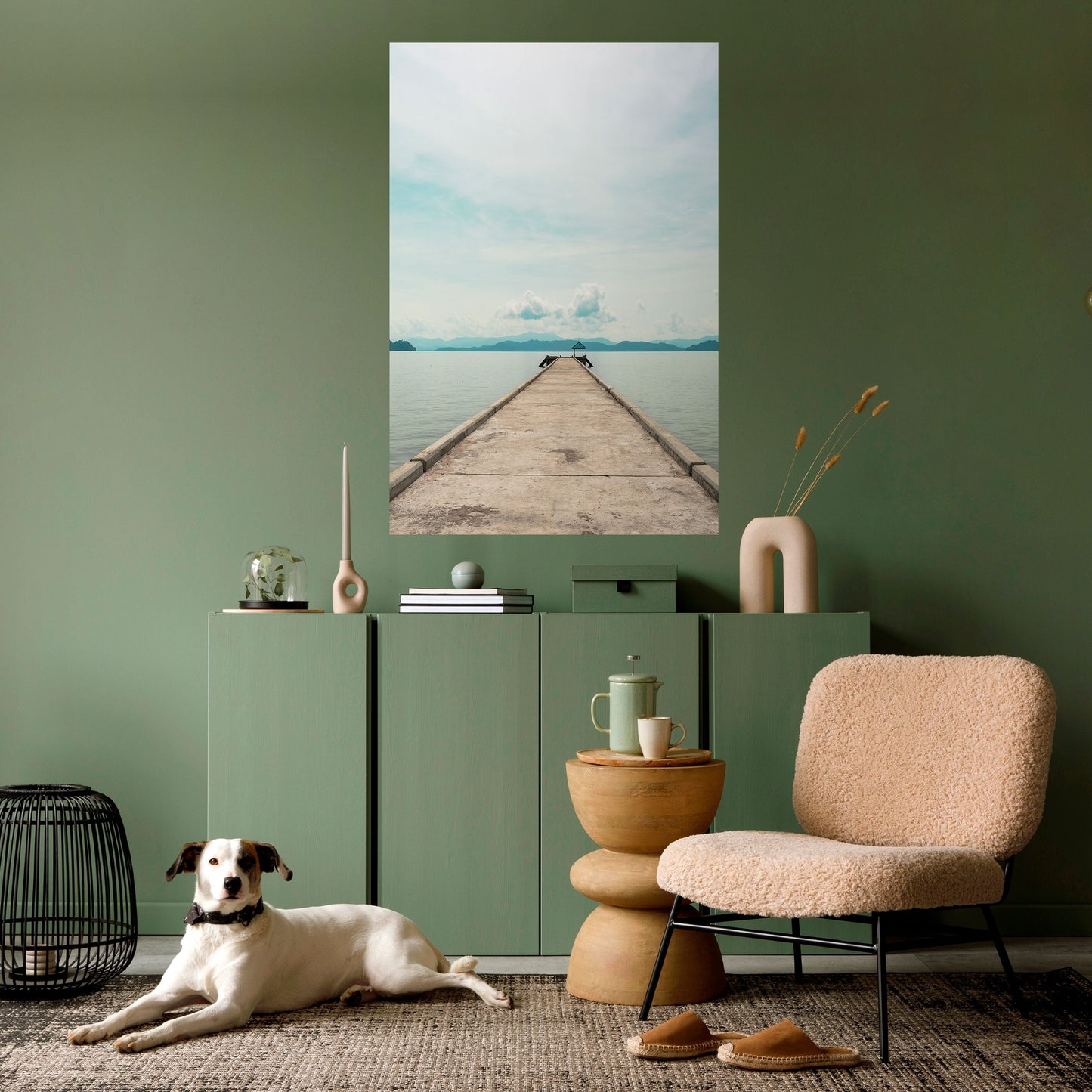 Poster verticale staccabile e attaccabile AQUA HORIZON