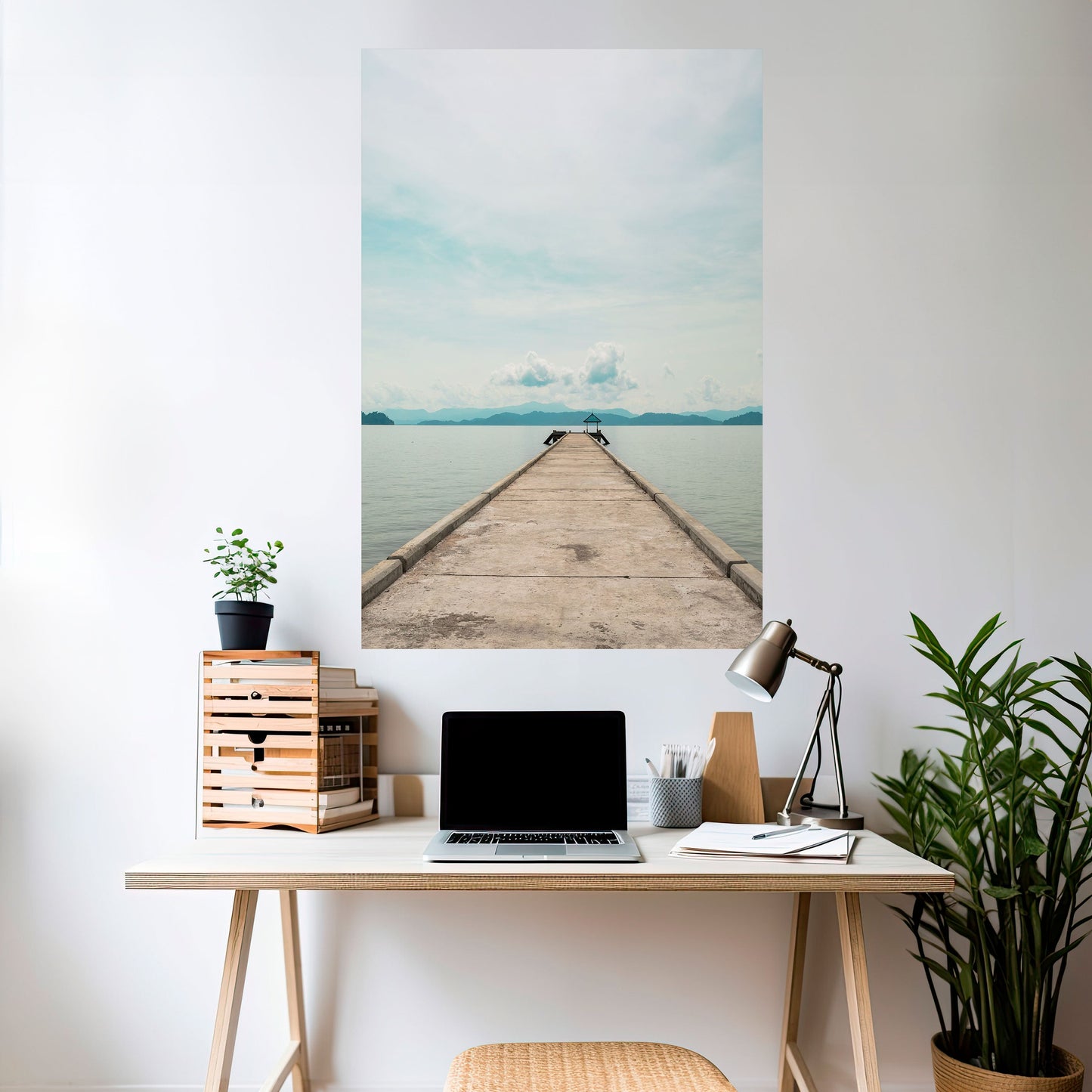 Poster verticale staccabile e attaccabile AQUA HORIZON