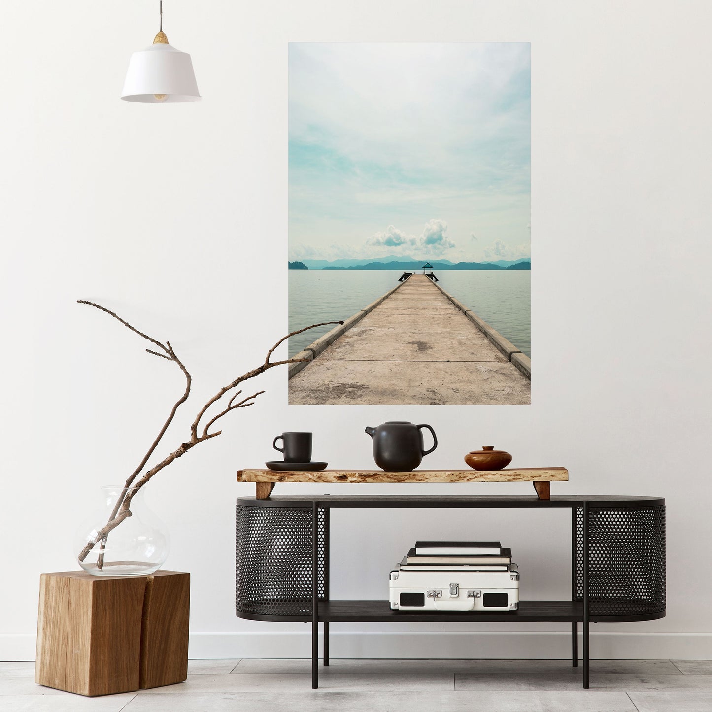 Poster verticale staccabile e attaccabile AQUA HORIZON