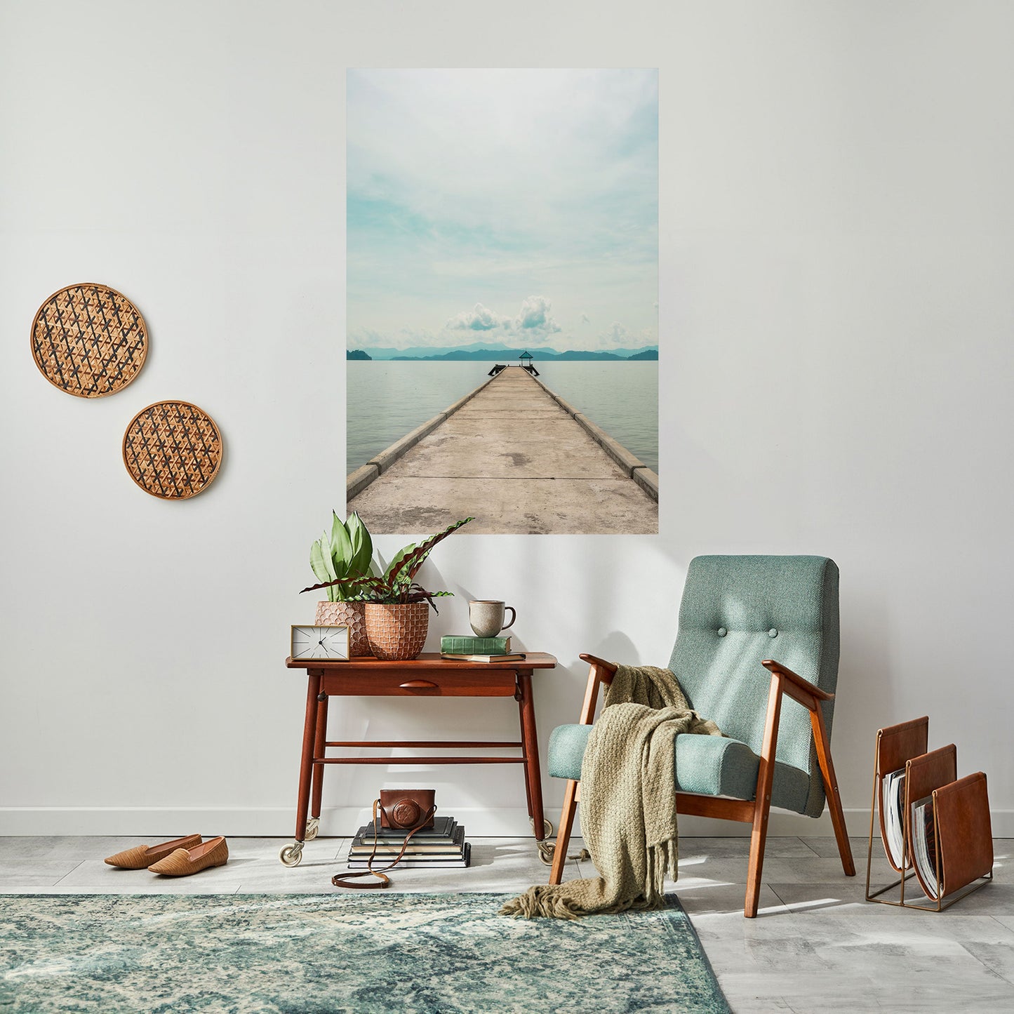 Poster verticale staccabile e attaccabile AQUA HORIZON