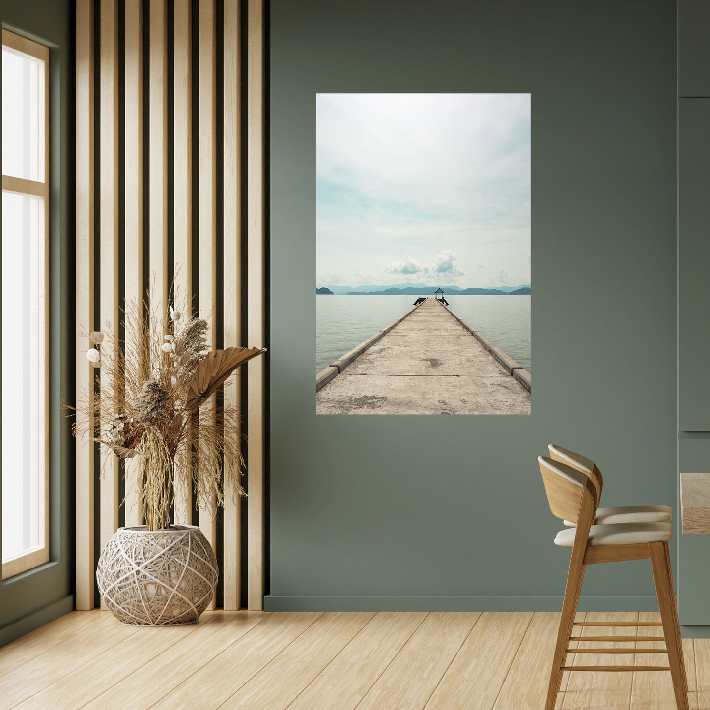 Poster verticale staccabile e attaccabile AQUA HORIZON