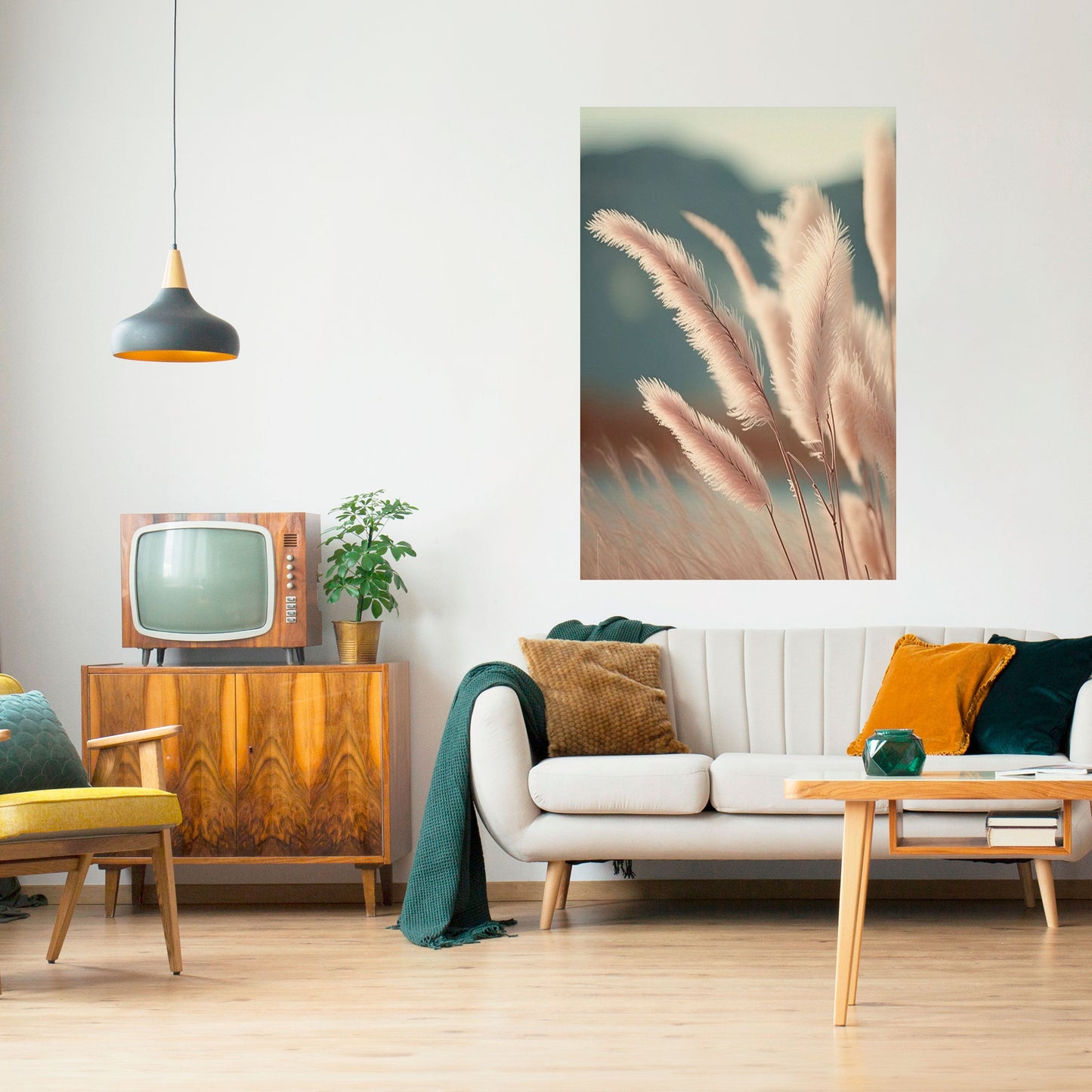 Poster verticale staccabile e attaccabile PAMPAS DREAMSCAPE