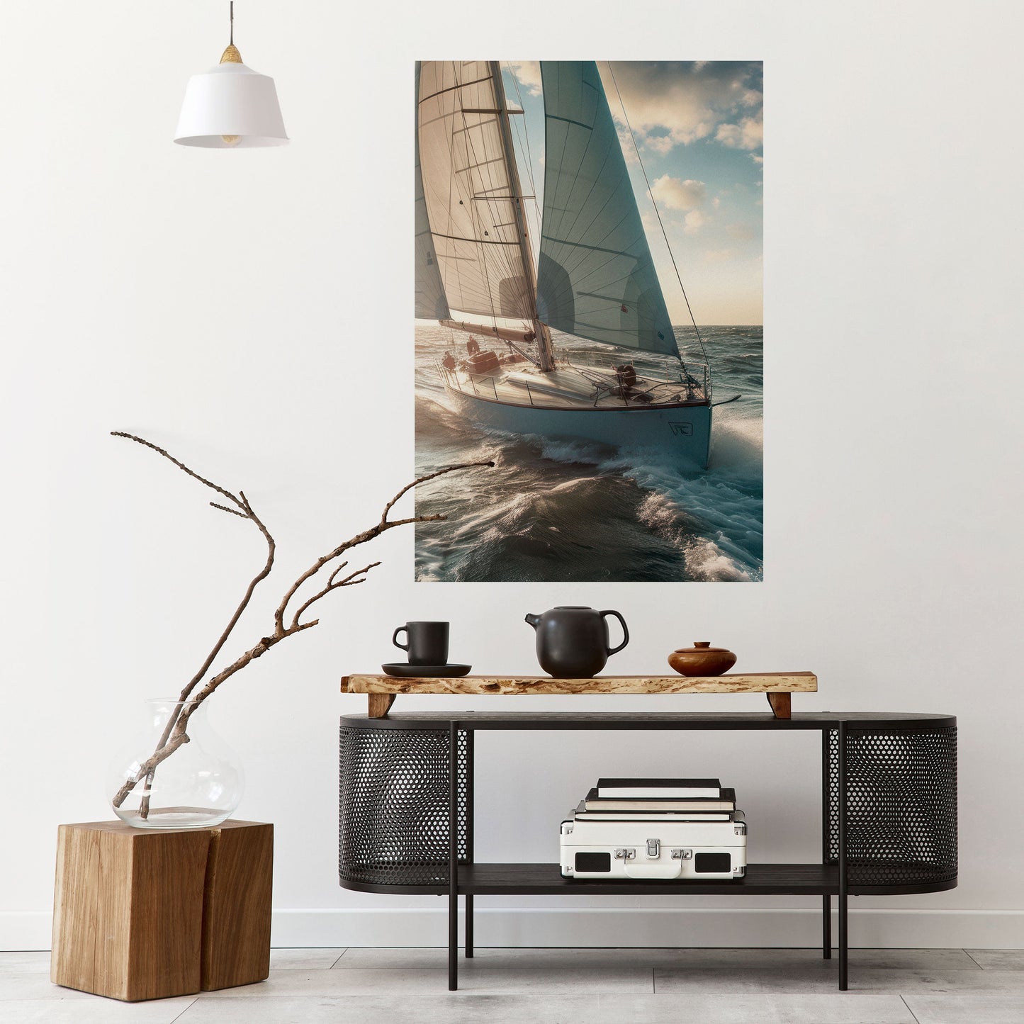 Poster verticale staccabile e attaccabile WAVES OF FREEDOM
