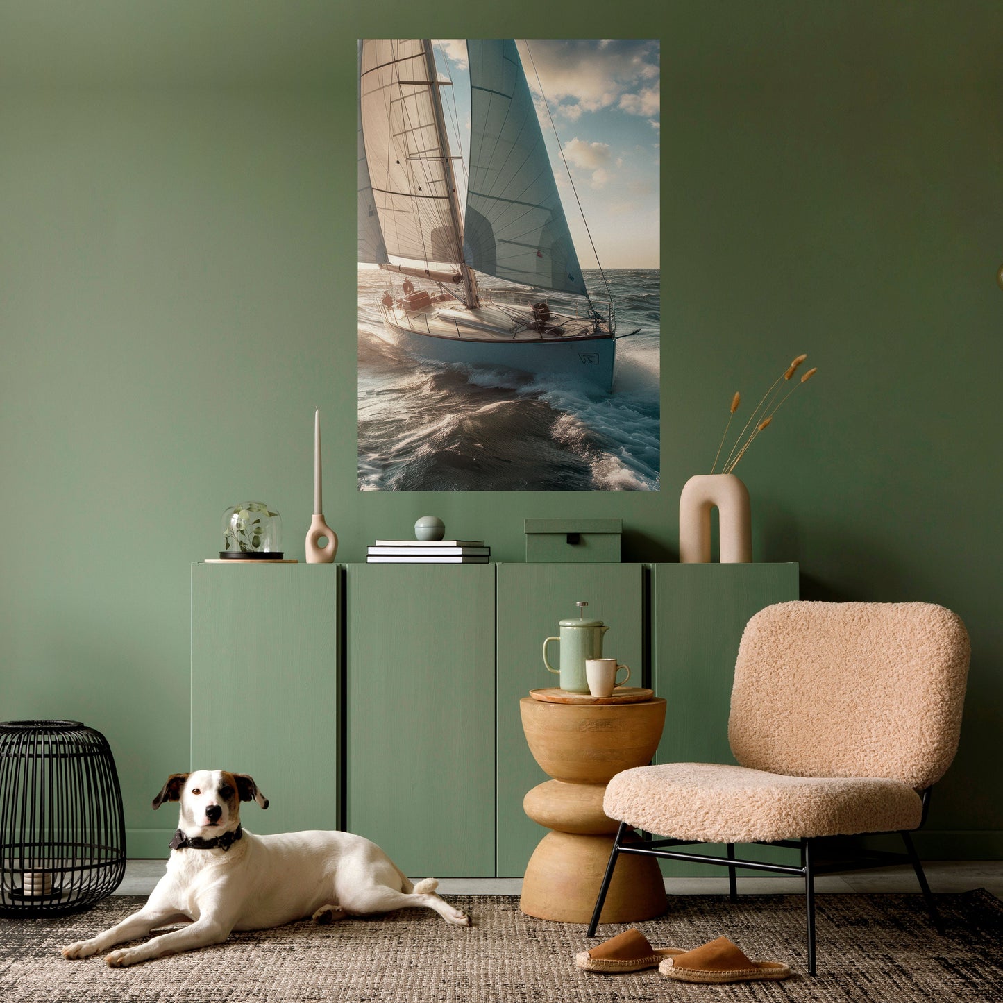 Poster verticale staccabile e attaccabile WAVES OF FREEDOM