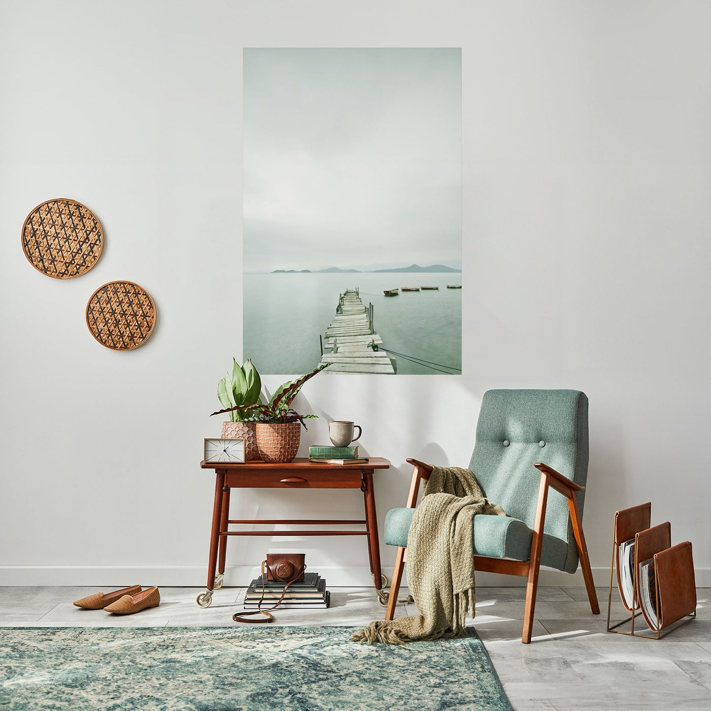 Poster verticale TIDAL HARMONY staccabile e attaccabile