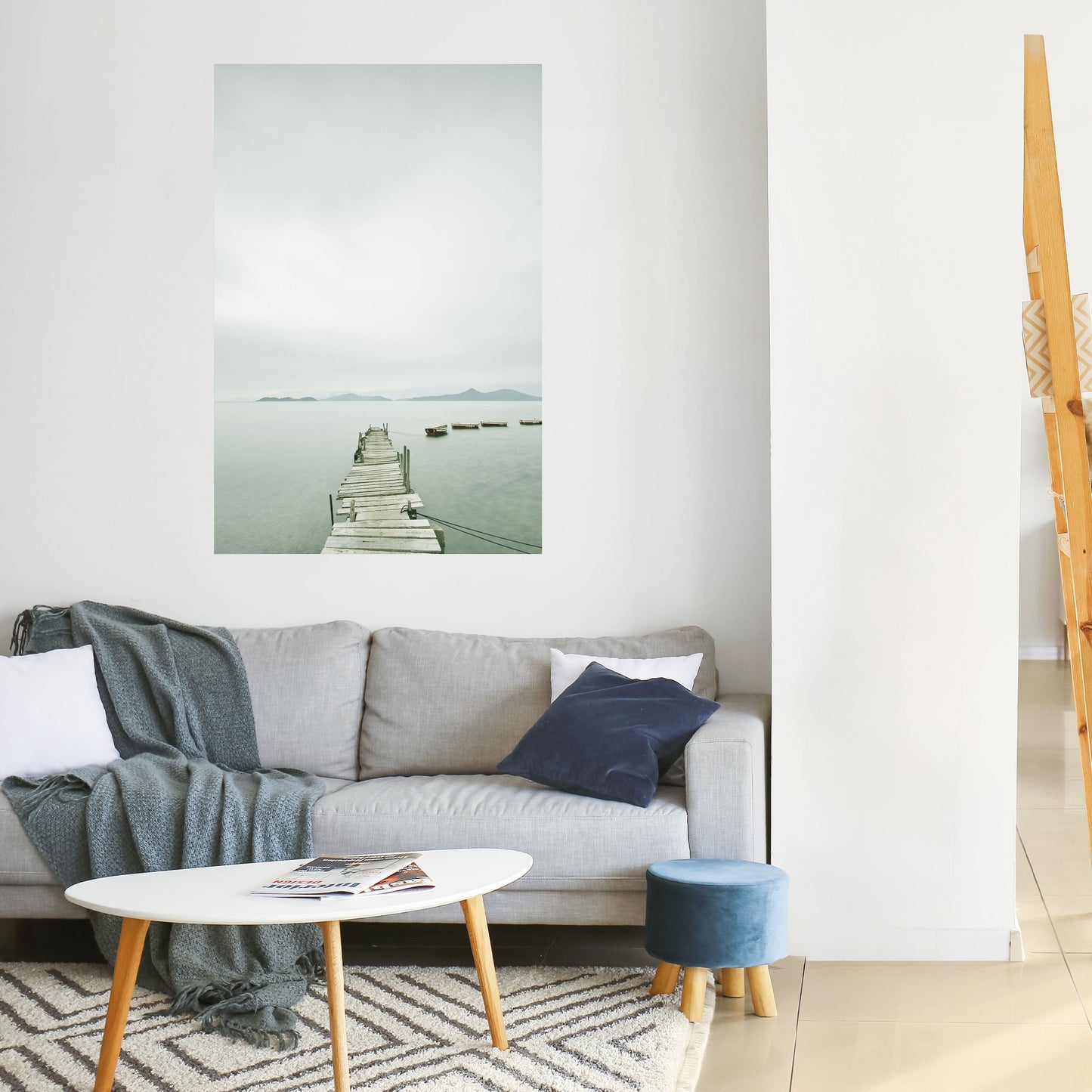 Poster verticale TIDAL HARMONY staccabile e attaccabile