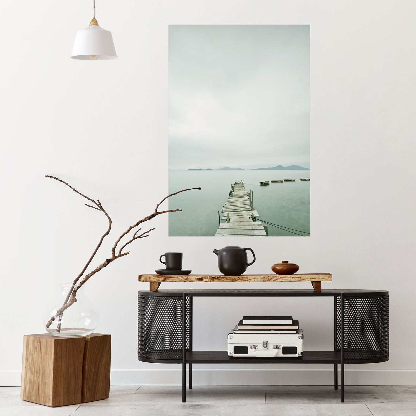 Poster verticale TIDAL HARMONY staccabile e attaccabile