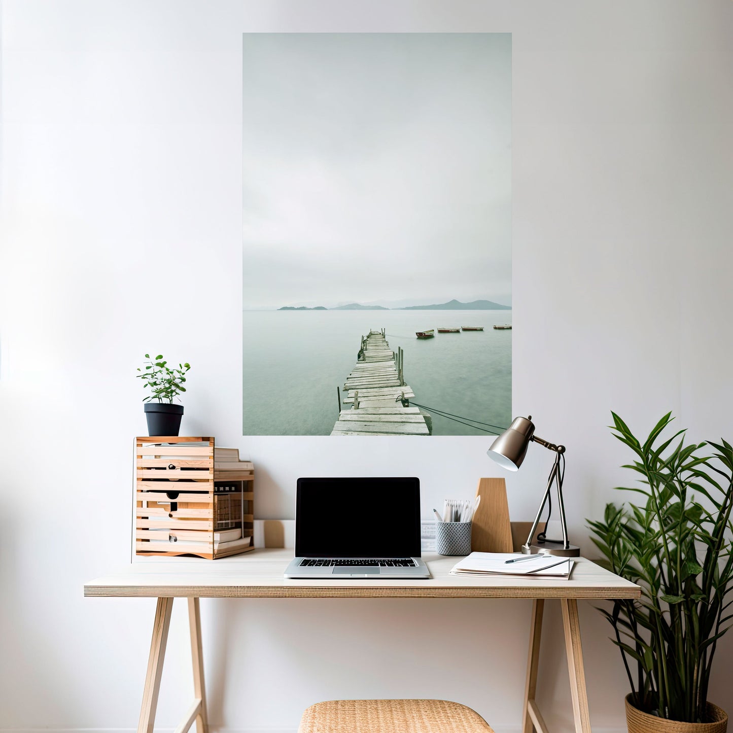Poster verticale TIDAL HARMONY staccabile e attaccabile