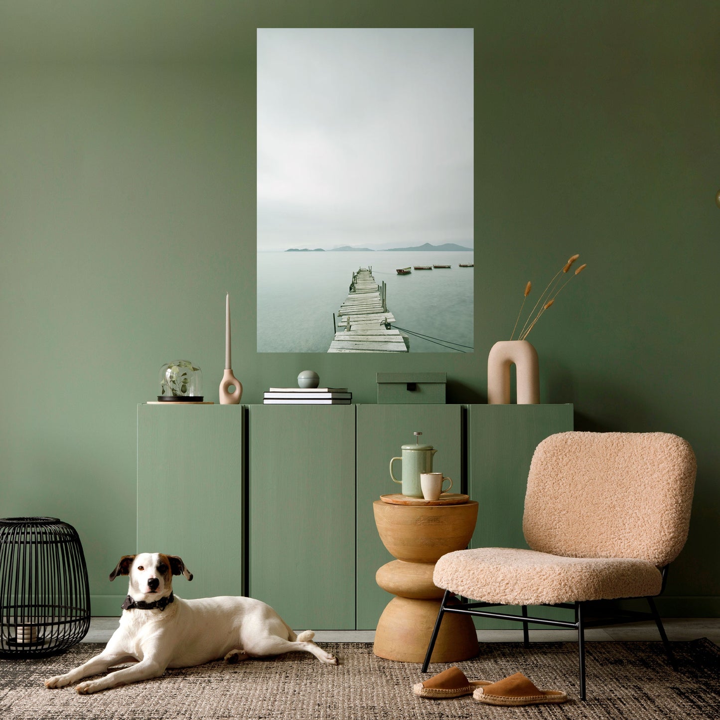 Poster verticale TIDAL HARMONY staccabile e attaccabile