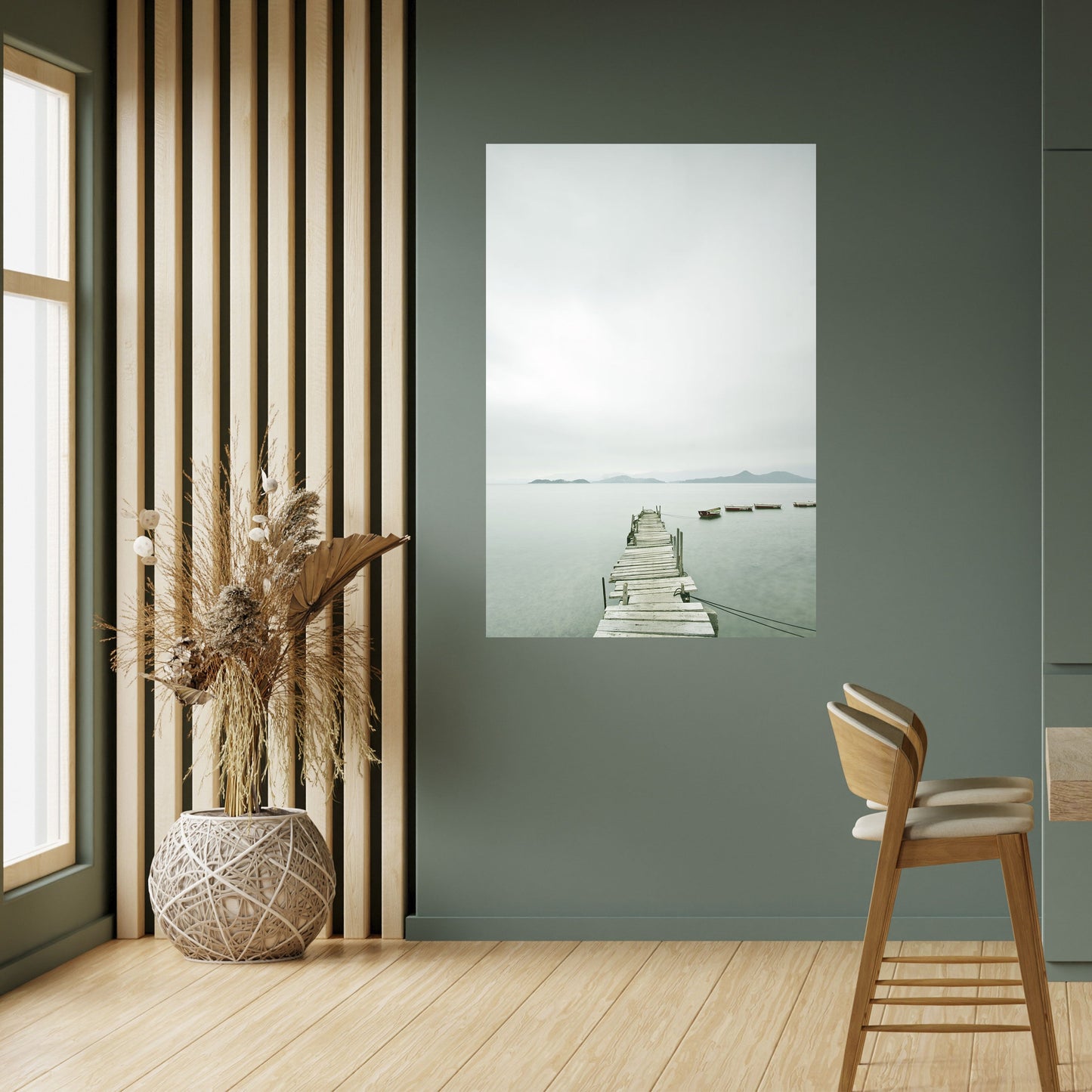 Poster verticale TIDAL HARMONY staccabile e attaccabile