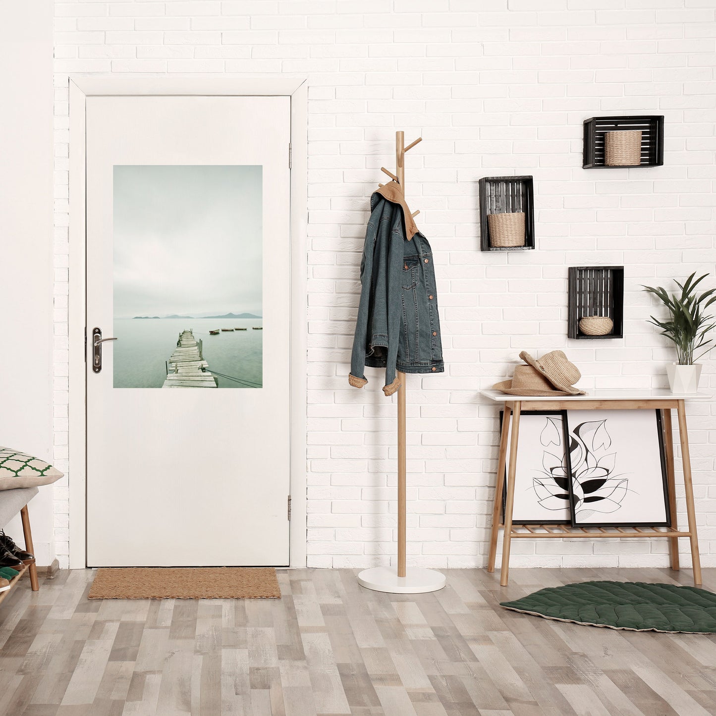 Poster verticale TIDAL HARMONY staccabile e attaccabile