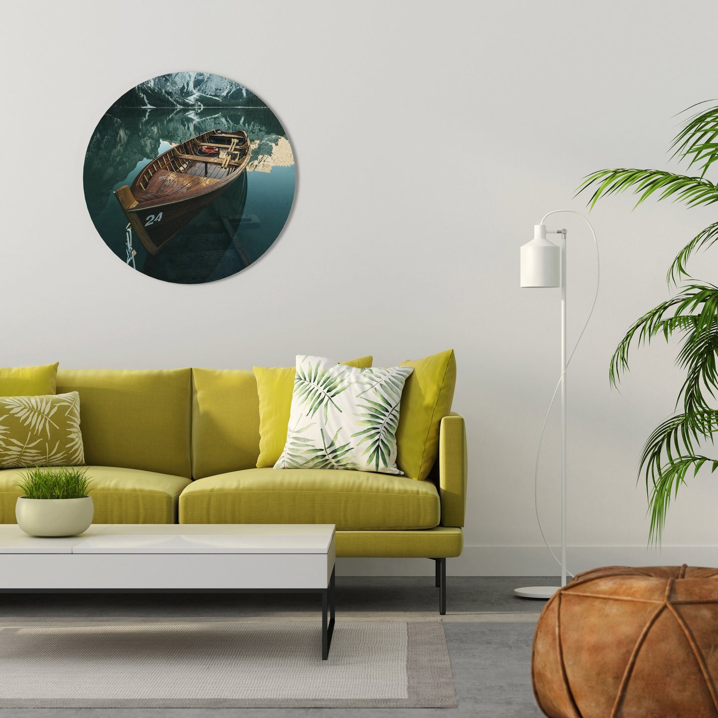 STILL WATERS Round Wall Art
