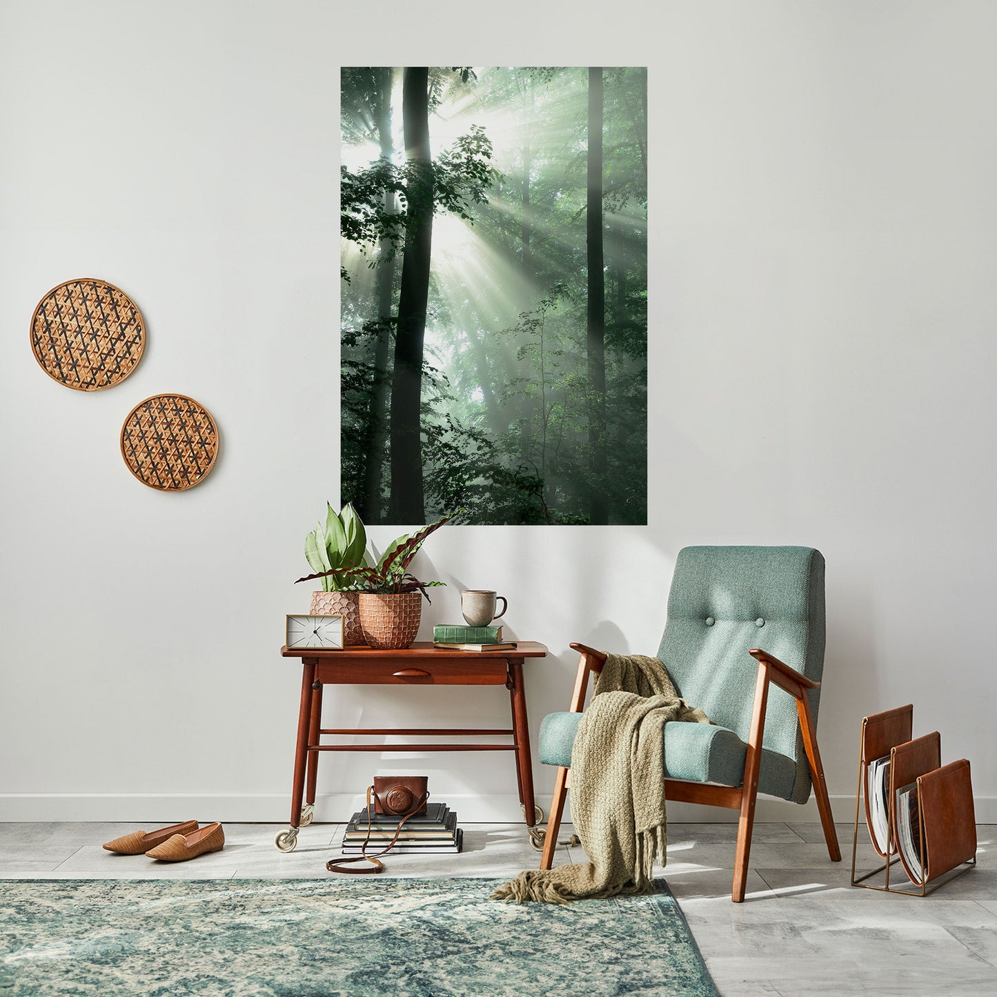 Poster verticale staccabile e attaccabile "MYSTICAL SUNBEAMS"