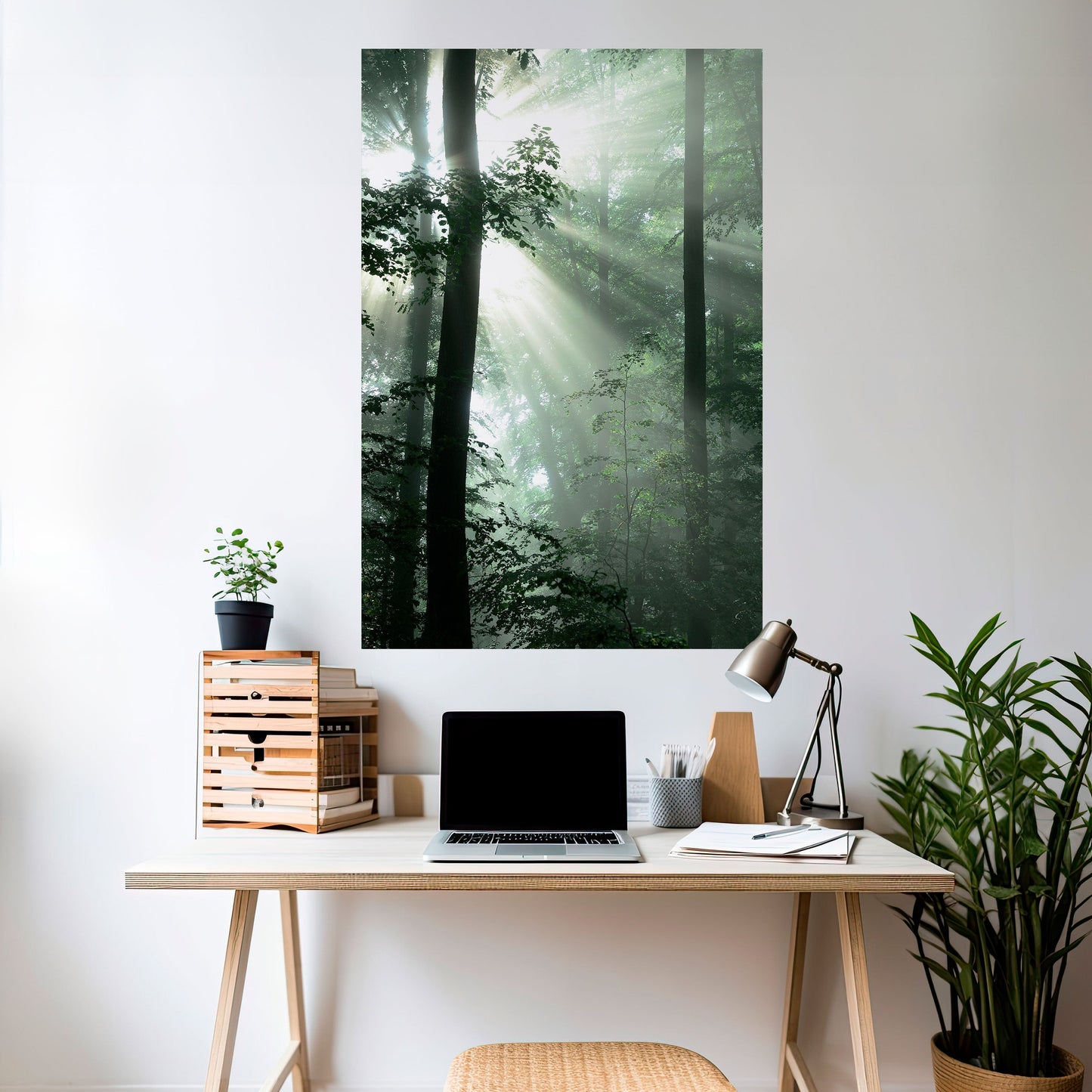 Poster verticale staccabile e attaccabile "MYSTICAL SUNBEAMS"
