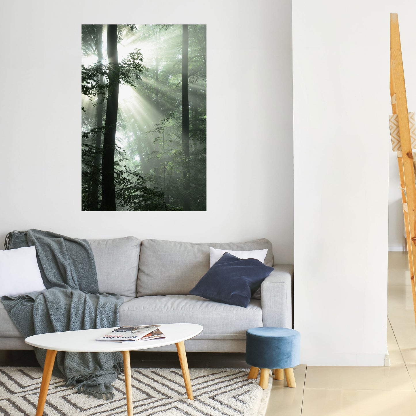 Poster verticale staccabile e attaccabile "MYSTICAL SUNBEAMS"