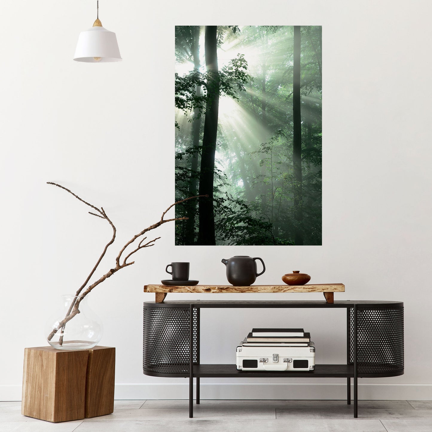 Poster verticale staccabile e attaccabile "MYSTICAL SUNBEAMS"