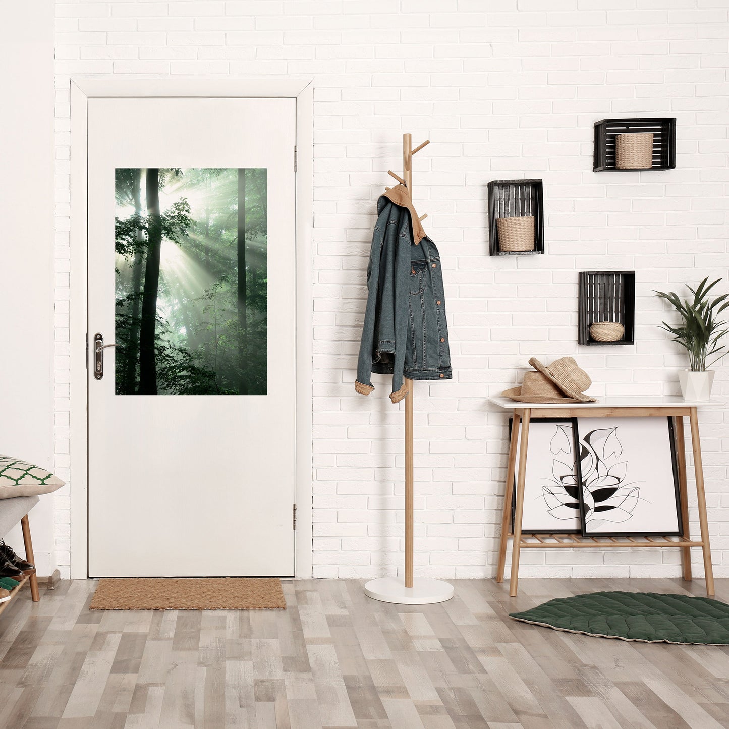 Poster verticale staccabile e attaccabile "MYSTICAL SUNBEAMS"