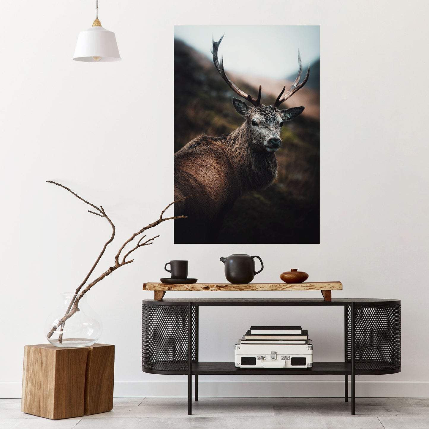 ELEGANTE GUARDIANO DELLA NATURA SELVAGGIA Poster verticale staccabile e attaccabile