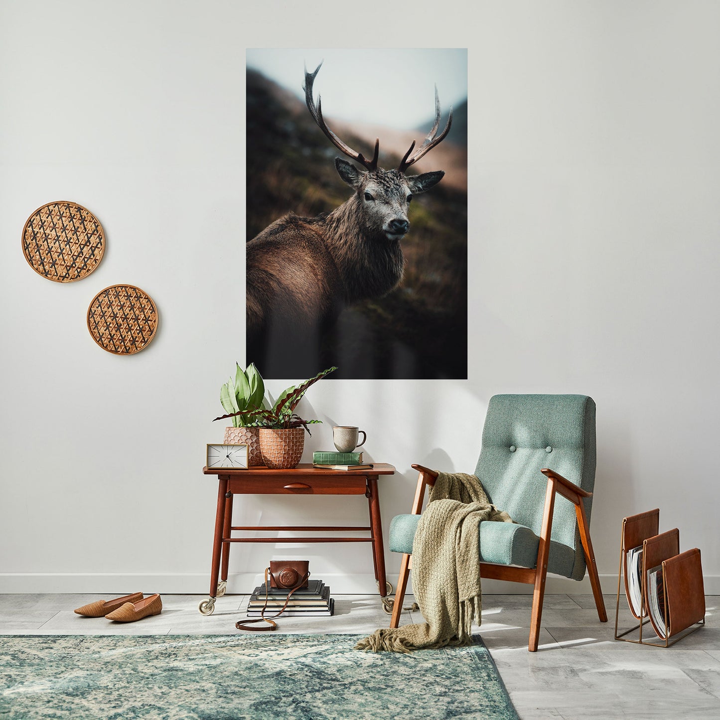 ELEGANTE GUARDIANO DELLA NATURA SELVAGGIA Poster verticale staccabile e attaccabile